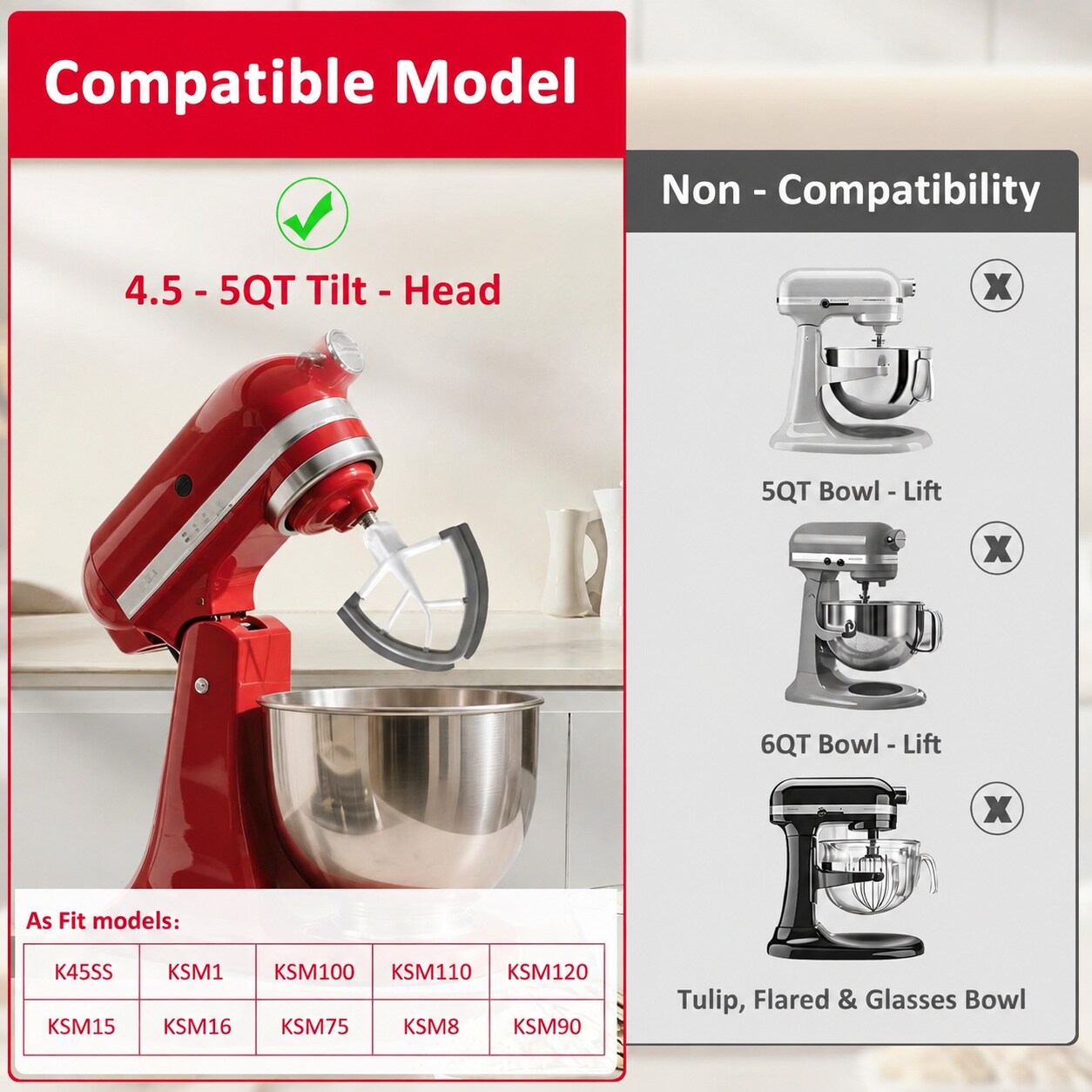 Aoibox LABY4W8W Stand-Mixers-Attach-Access - View #2