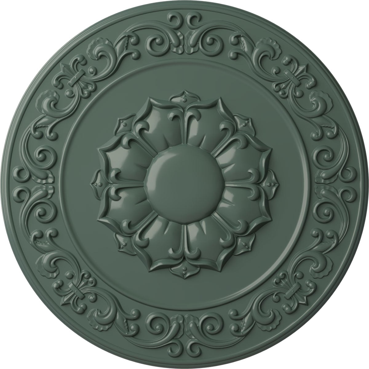 Ekena Millwork CM27SYCBF Sydney 27.75-in W x 27.75-in L Painted Cloud Burst Polyurethane Whole Ceiling Medallion