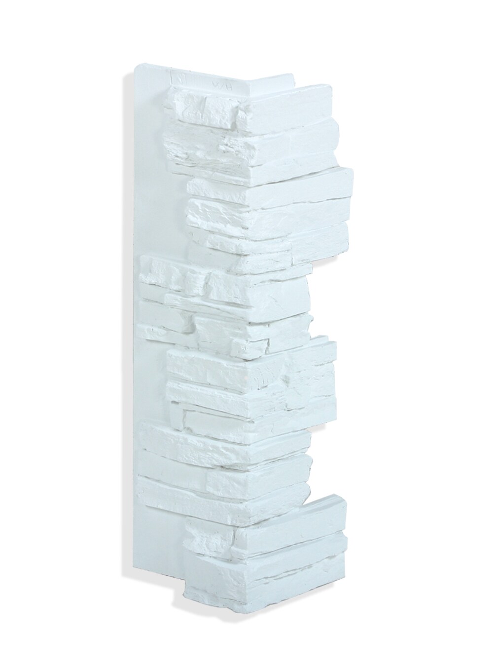 Antico Elements OC11-WH Faux Stone Panels 3-sq ft White Faux Stone Veneer