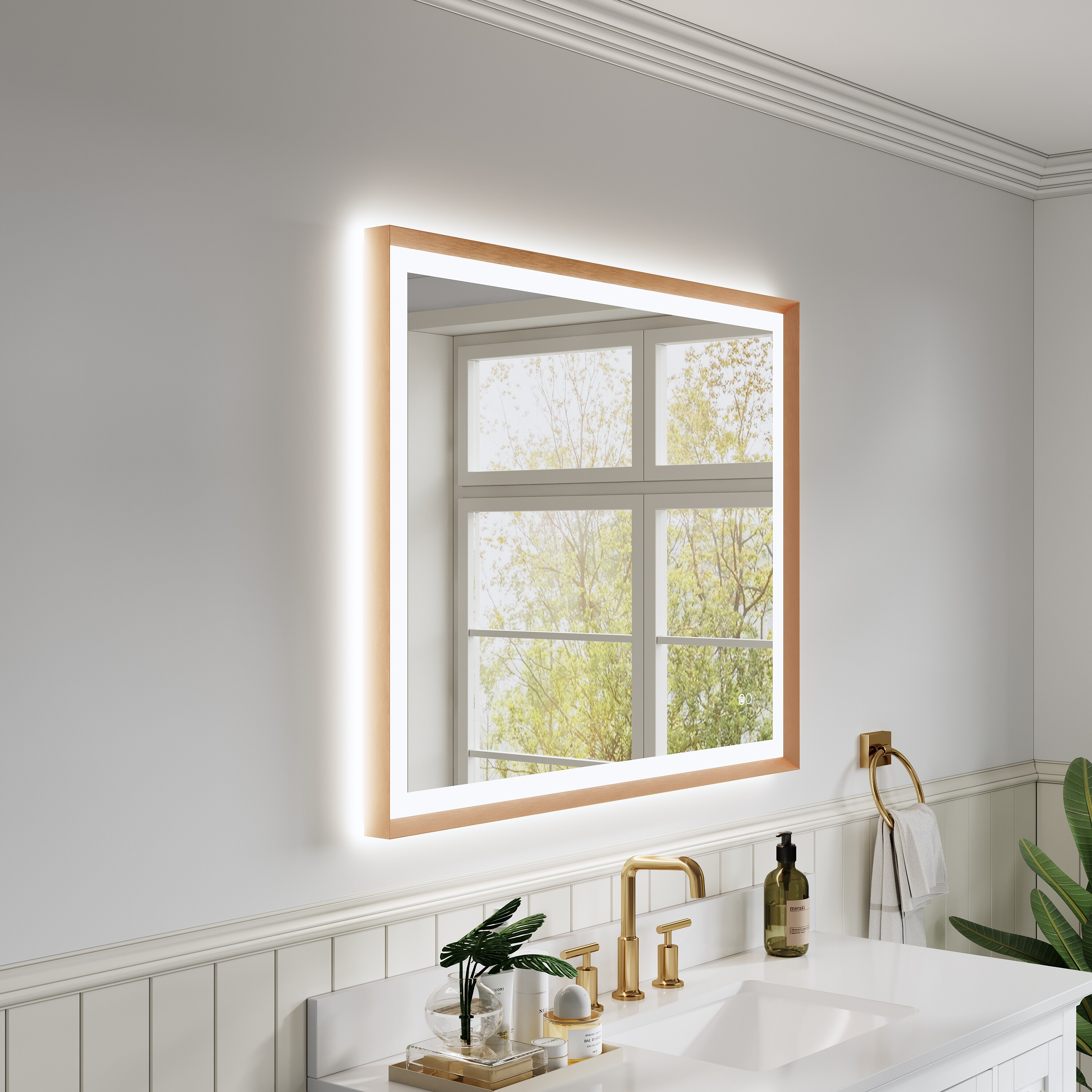 CALVON CLW64032BG Framed-Bath-Mirrors - View #2
