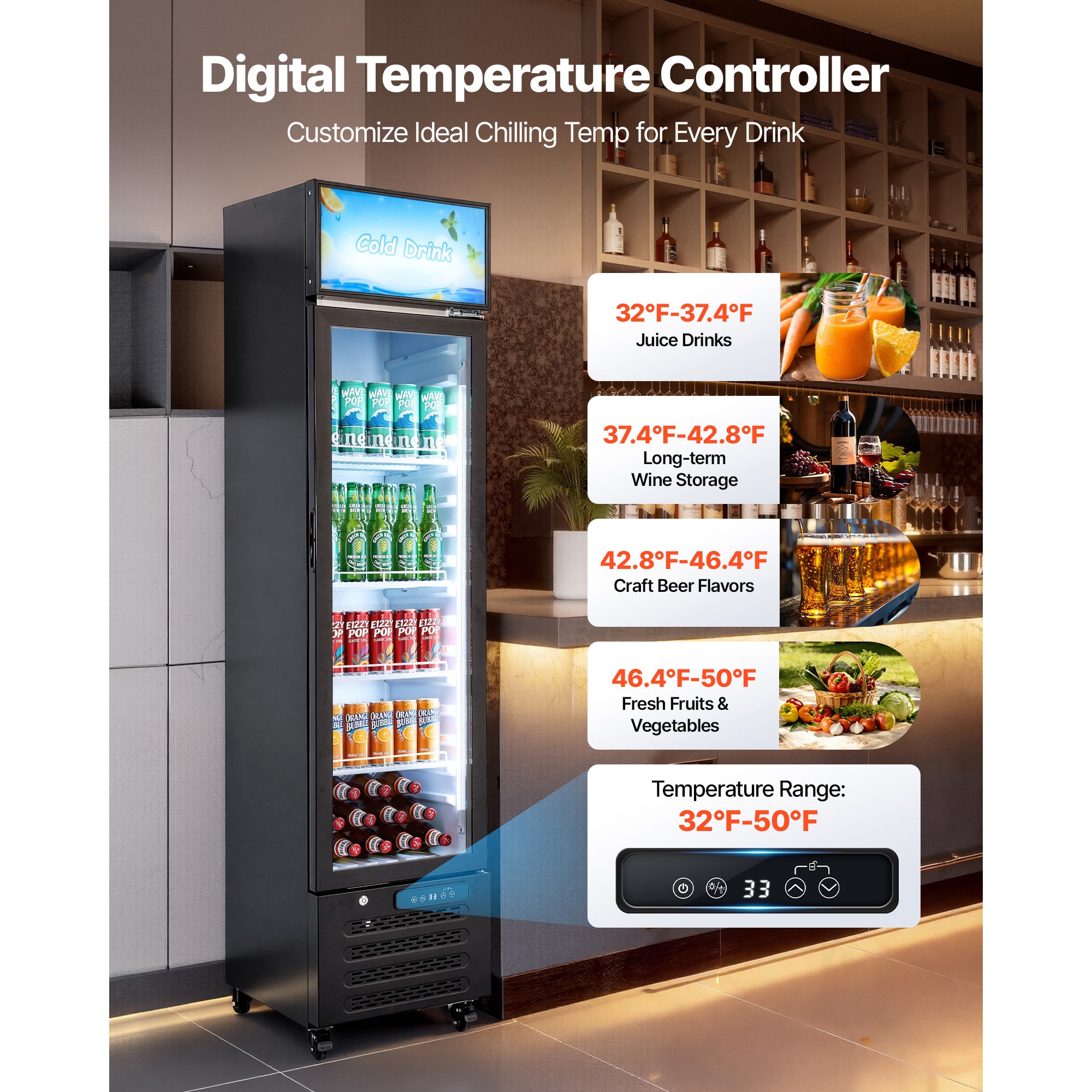 VEVOR SCLSYLZSJDMD18318V1 Commercial-Refrigerators - View #4
