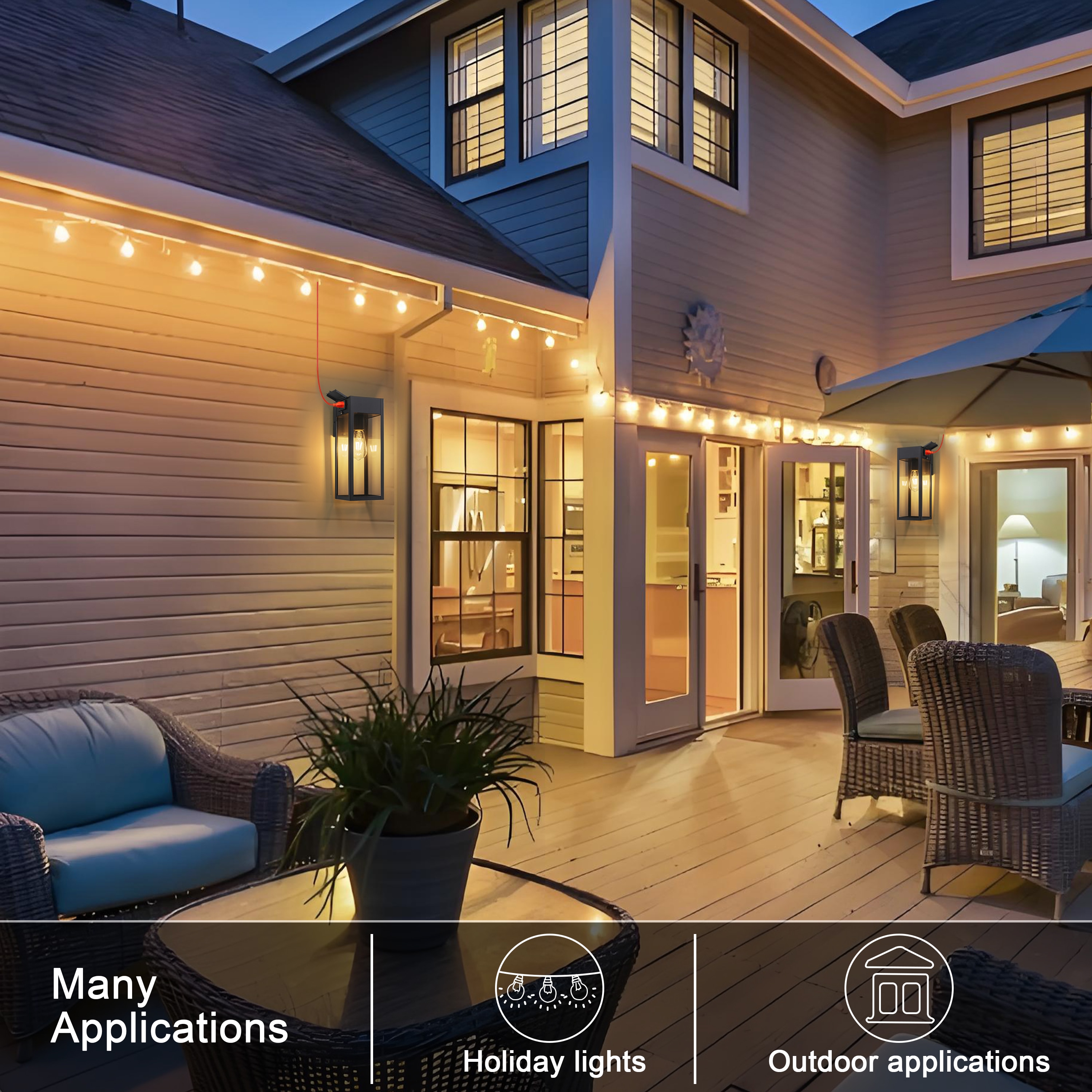 C Cattleya LCA2553-JES-W Outdoor-Wall-Lighting - View #2
