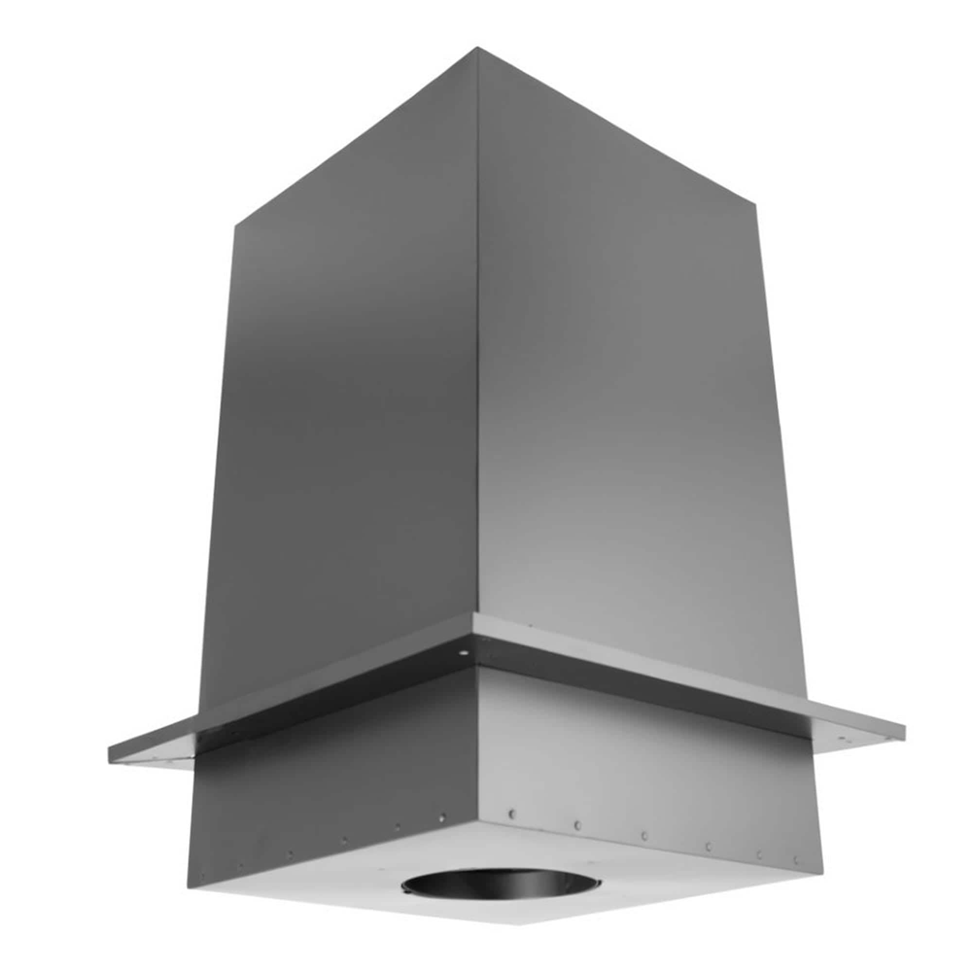 DuraVent 254818 6DP-CS24 DuraPlus 6 Inch Galvanized Steel Ceiling Support Box and Trim Collar for Wood Burning Stove Exhaust Vent Pipe