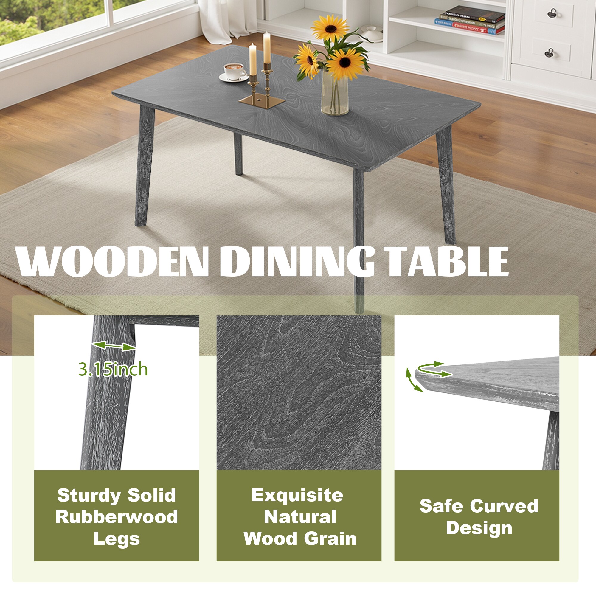 LOVMOR SF-WO-N752P294999E Dining-Tables - View #3