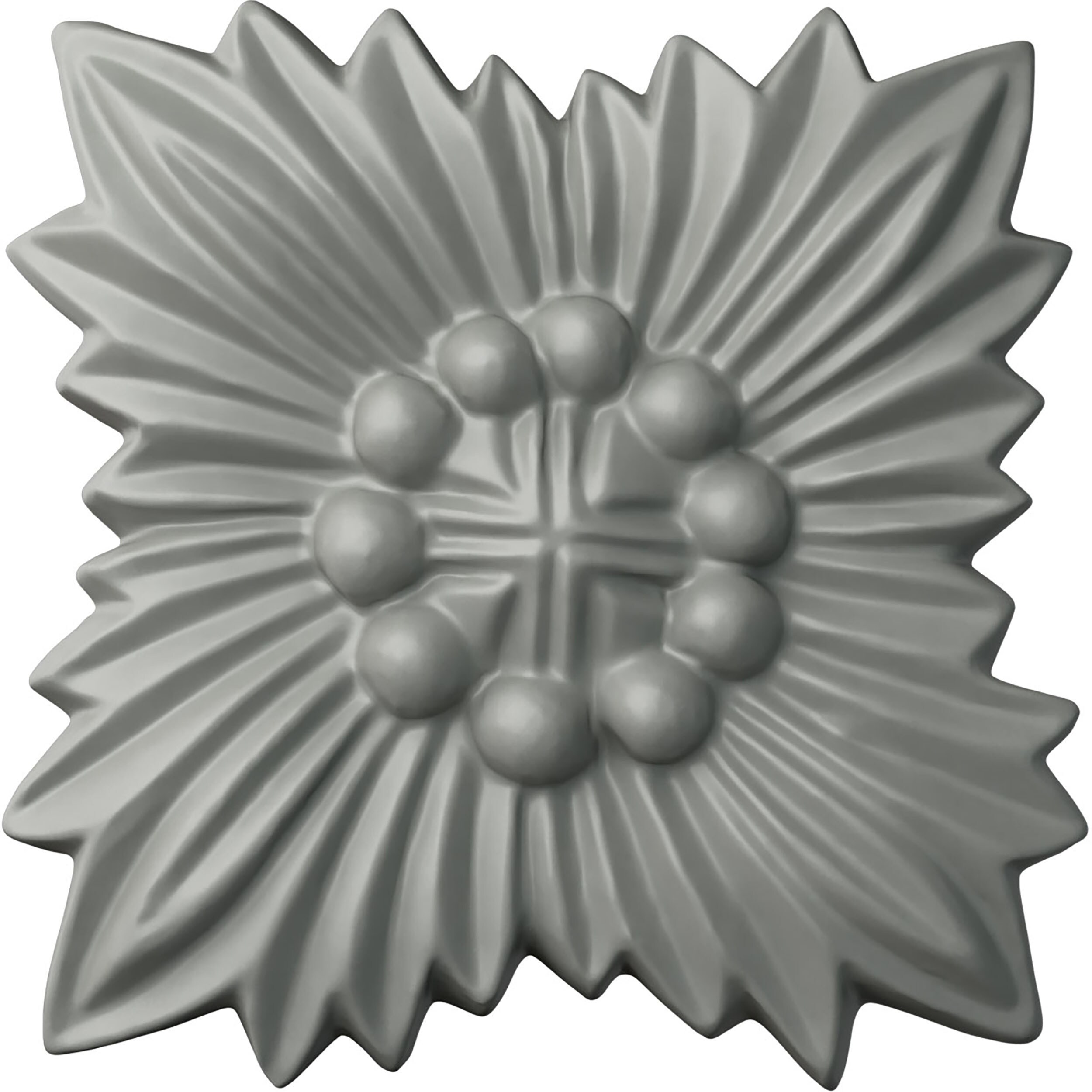Ekena Millwork ROS02X02DN Daniela 3-in x 3-in Square Primed Urethane Rosette