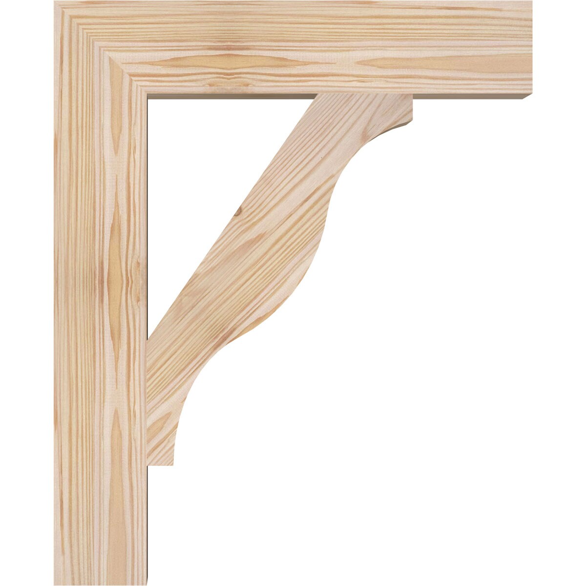 Ekena Millwork BKT04X18X22FST05SDF Exterior-Brackets-Braces - View #3