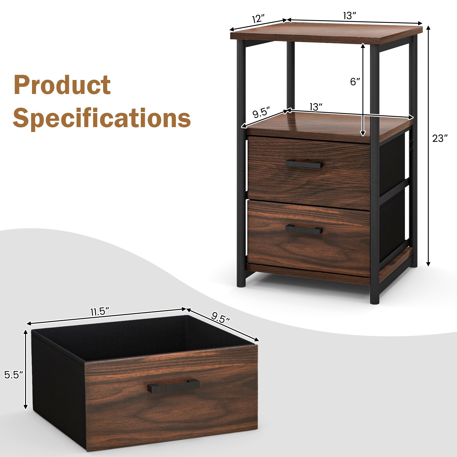 Fenbeli QLLSFENH552 End-Tables - View #3