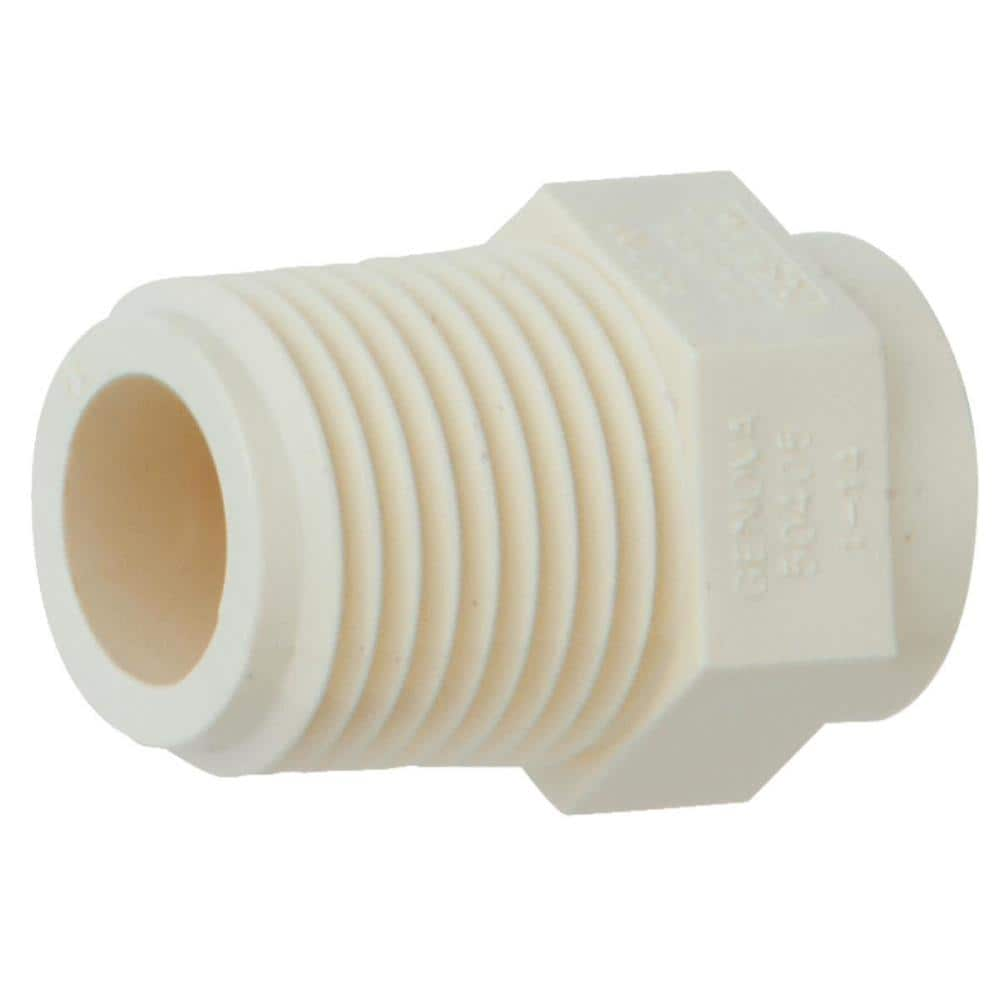 Genova 1/2-in x 1/2-in CPVC Adapter in the CPVC Pipe & Fittings ...