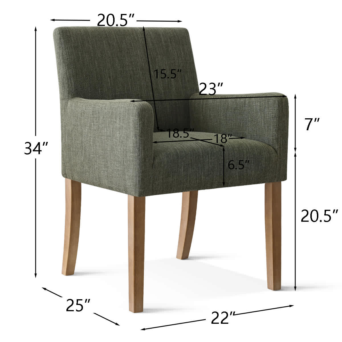 Maison Boucle NORTH-AC-GREEN-6 Dining-Chairs - View #3