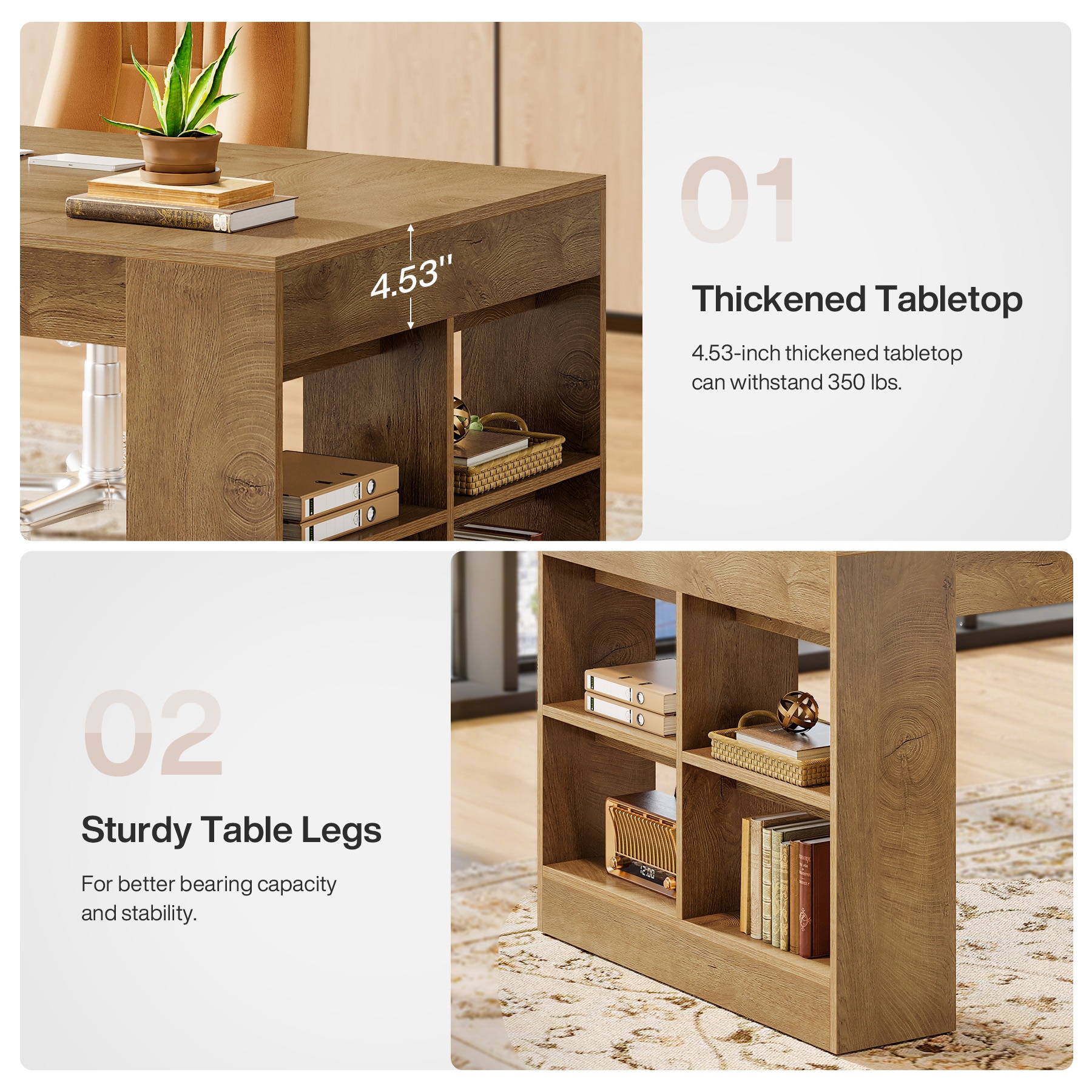 Tribesigns LWOYJL-1188YY Office-Tables - View #4