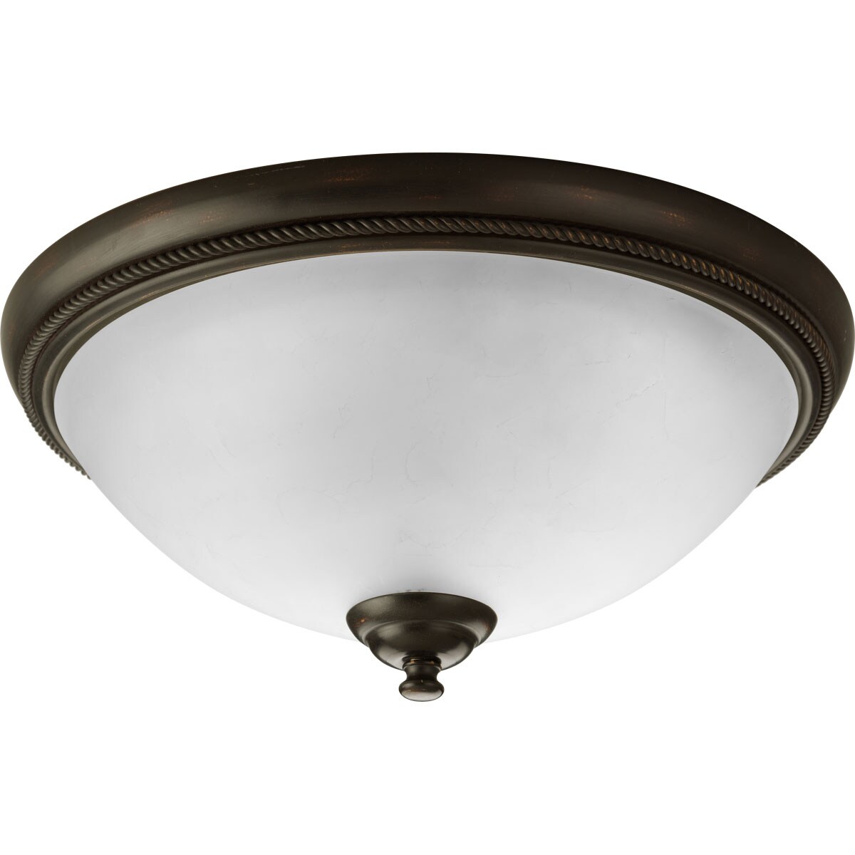 Progress Lighting P3479-20 Pavilion 2-Light 15-in Antique Bronze Flush Mount Light