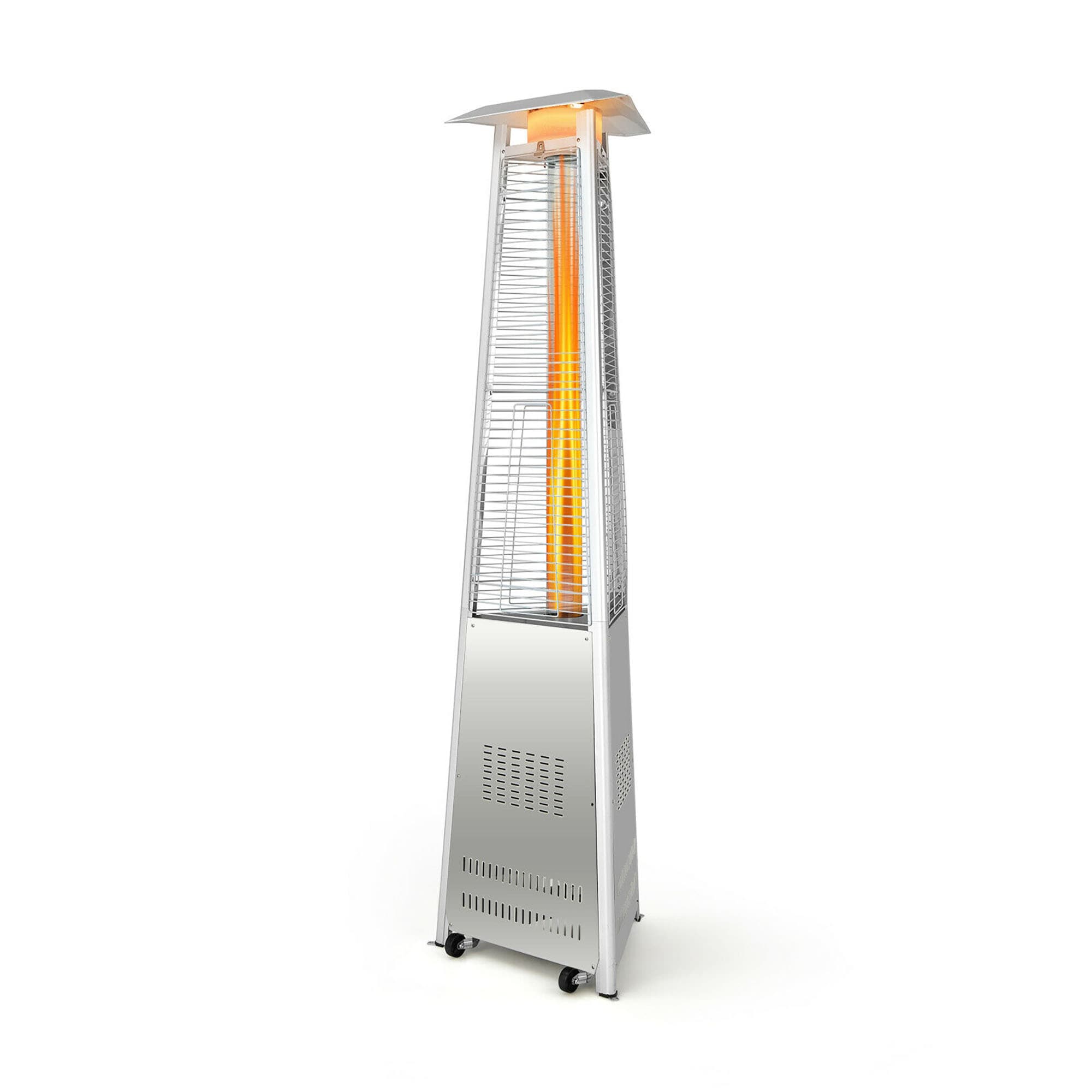 CASAINC WF-HT06 42000 -BTU Silver Steel Floorstanding Liquid propane Patio Heater