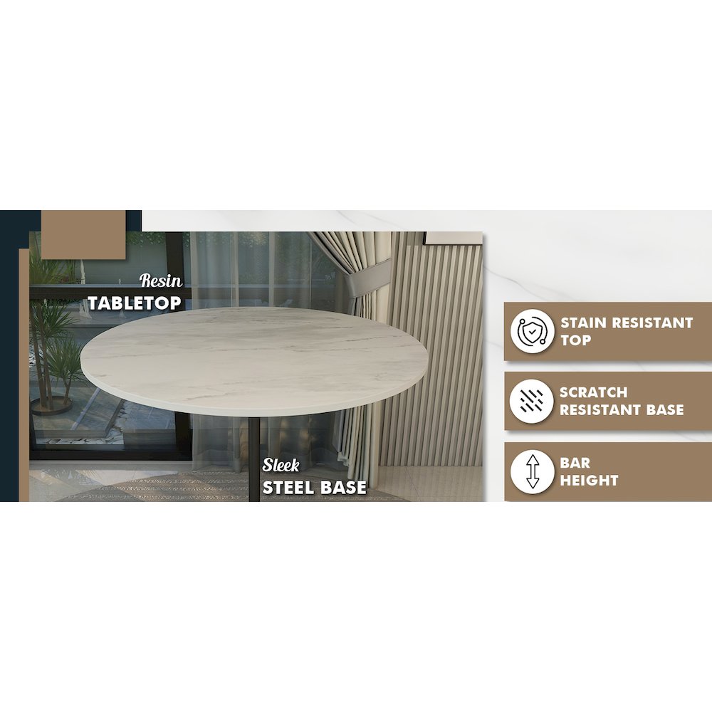 Leisuremod VT43BL-48WMR Patio-Tables - View #8