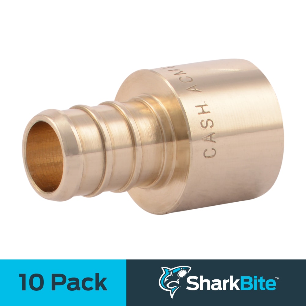 SharkBite UC600LFZ10 1/2-in PEX x 1/2-in Female Brass Sweat Adapter (10-Pack)