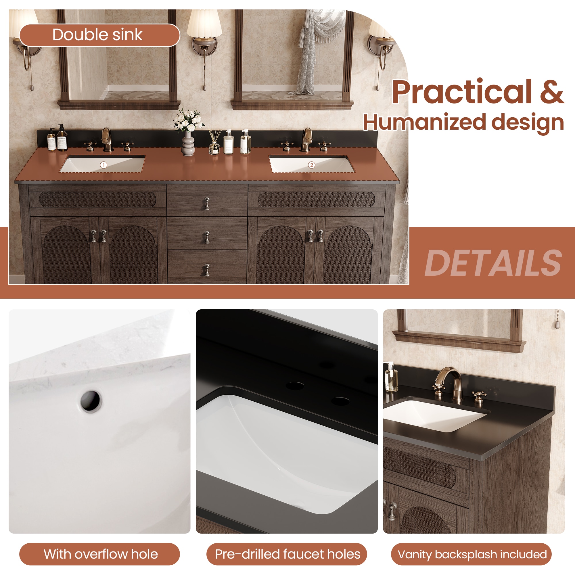 VOUA SAF-DXDRZJ7-GY Bath-Vanity-Combo - View #6