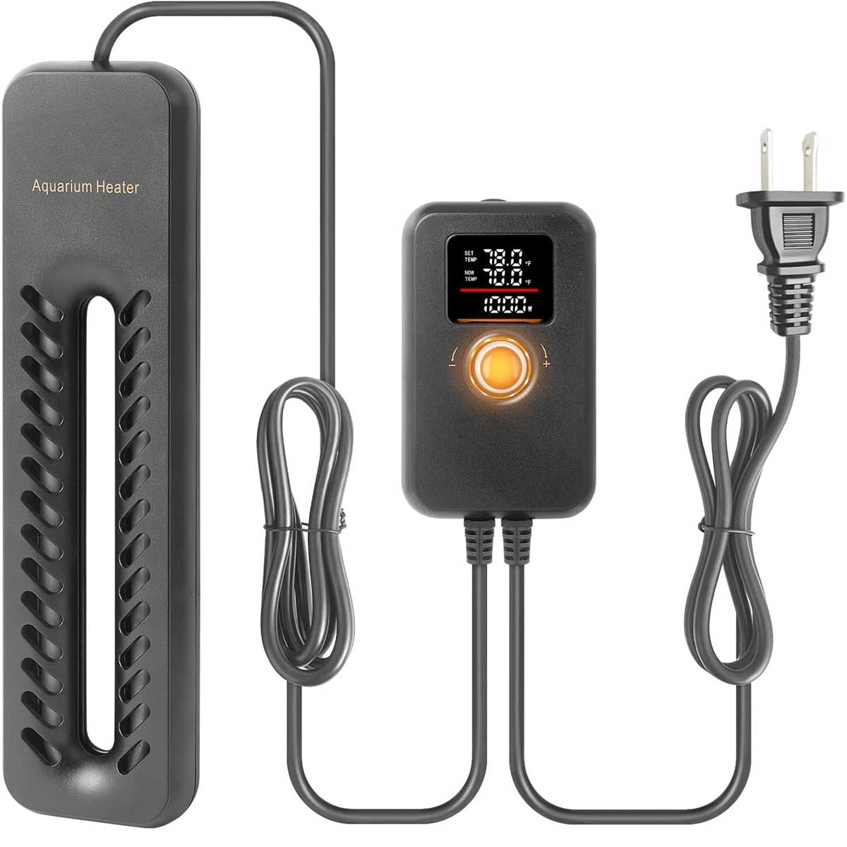 Aoibox 1000W Digital Aquarium Heater Titanium Fish Tank Heater with Temperature Control Submersible for Freshwater Seawater up to 300 Gallon #LABAQ110932