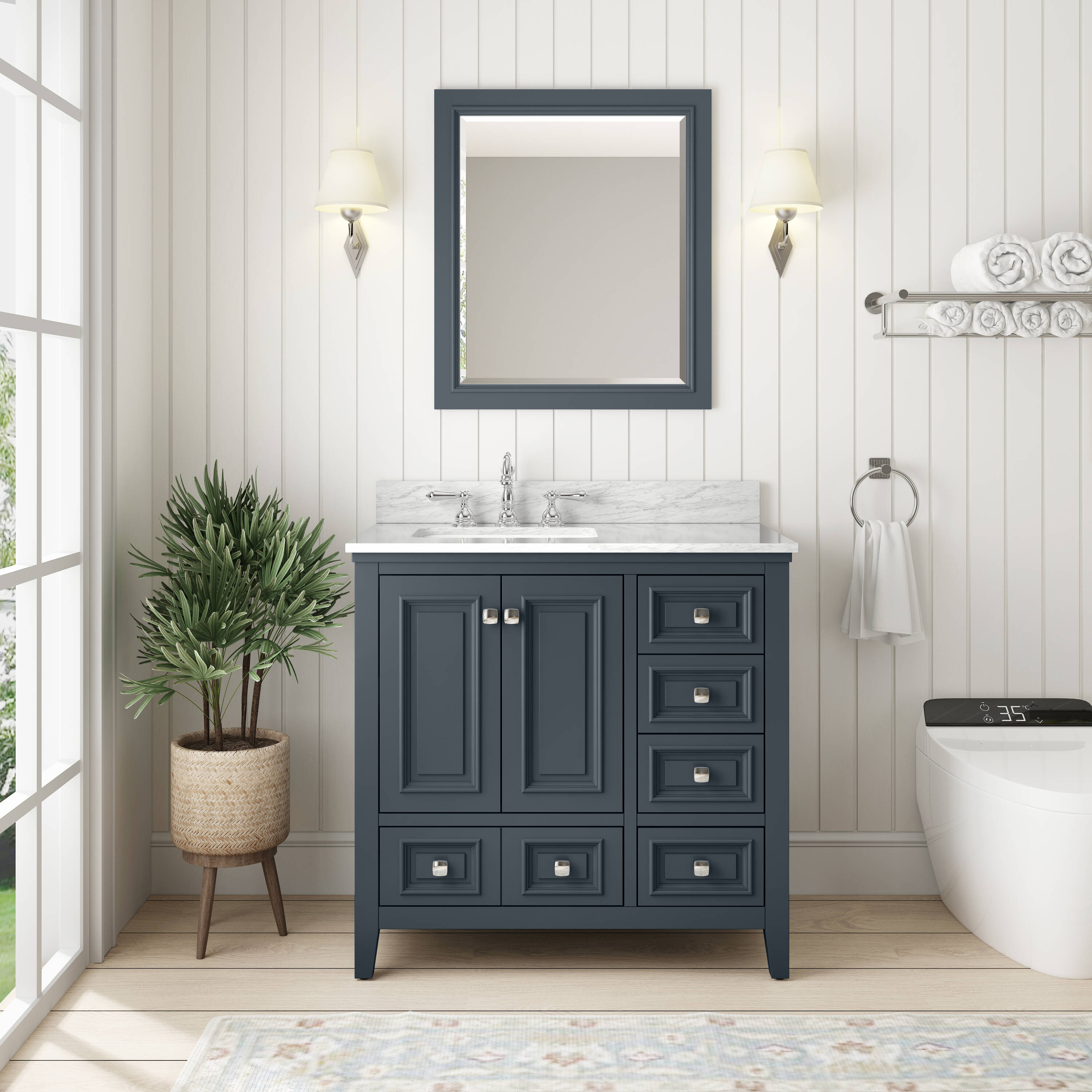 TJAmerican TJ01-28V3622GR Bath-Vanity-Combo - View #9