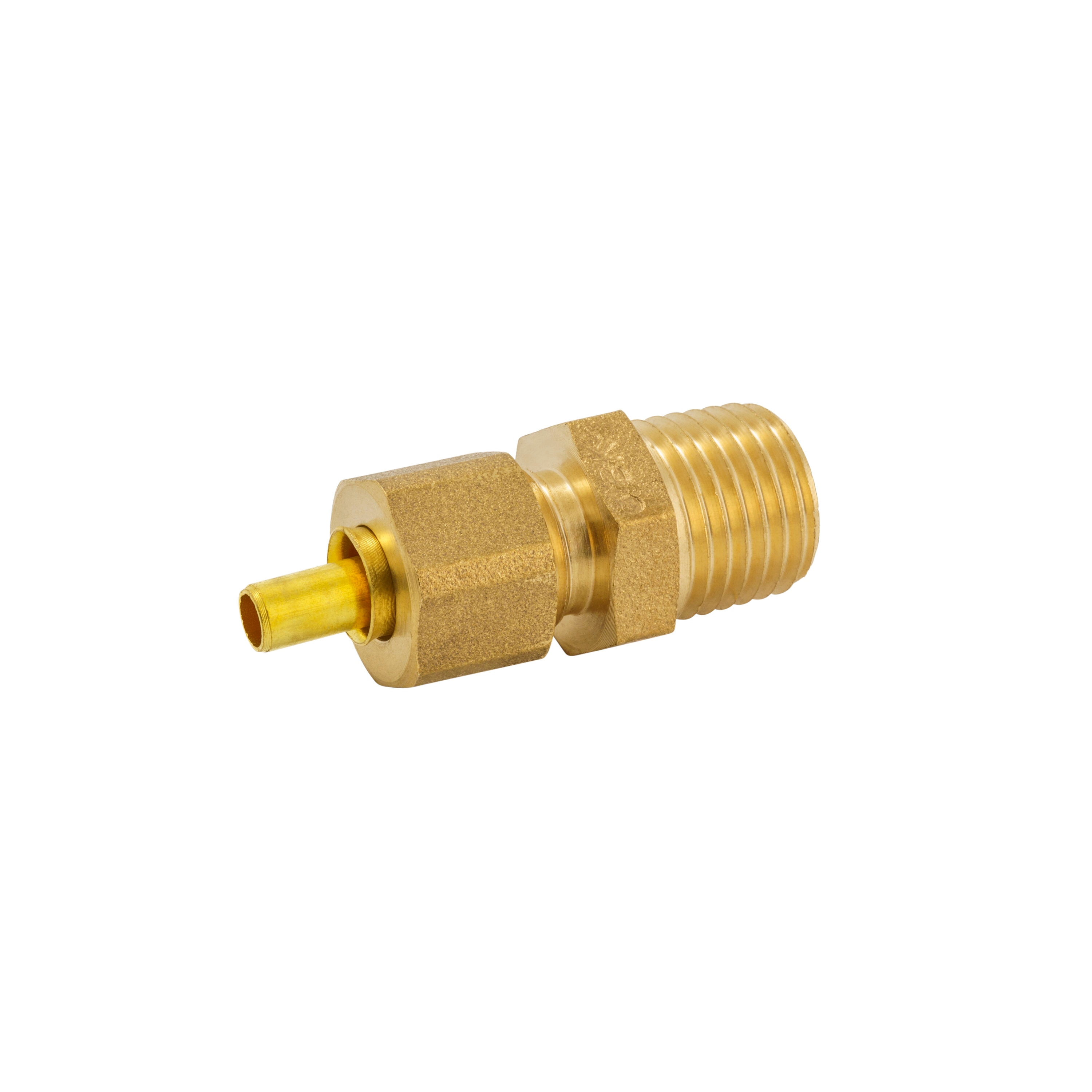 Proline Series 1/4-in x 1/4-in Compression Coupling Fitting in the Brass  Fittings department at