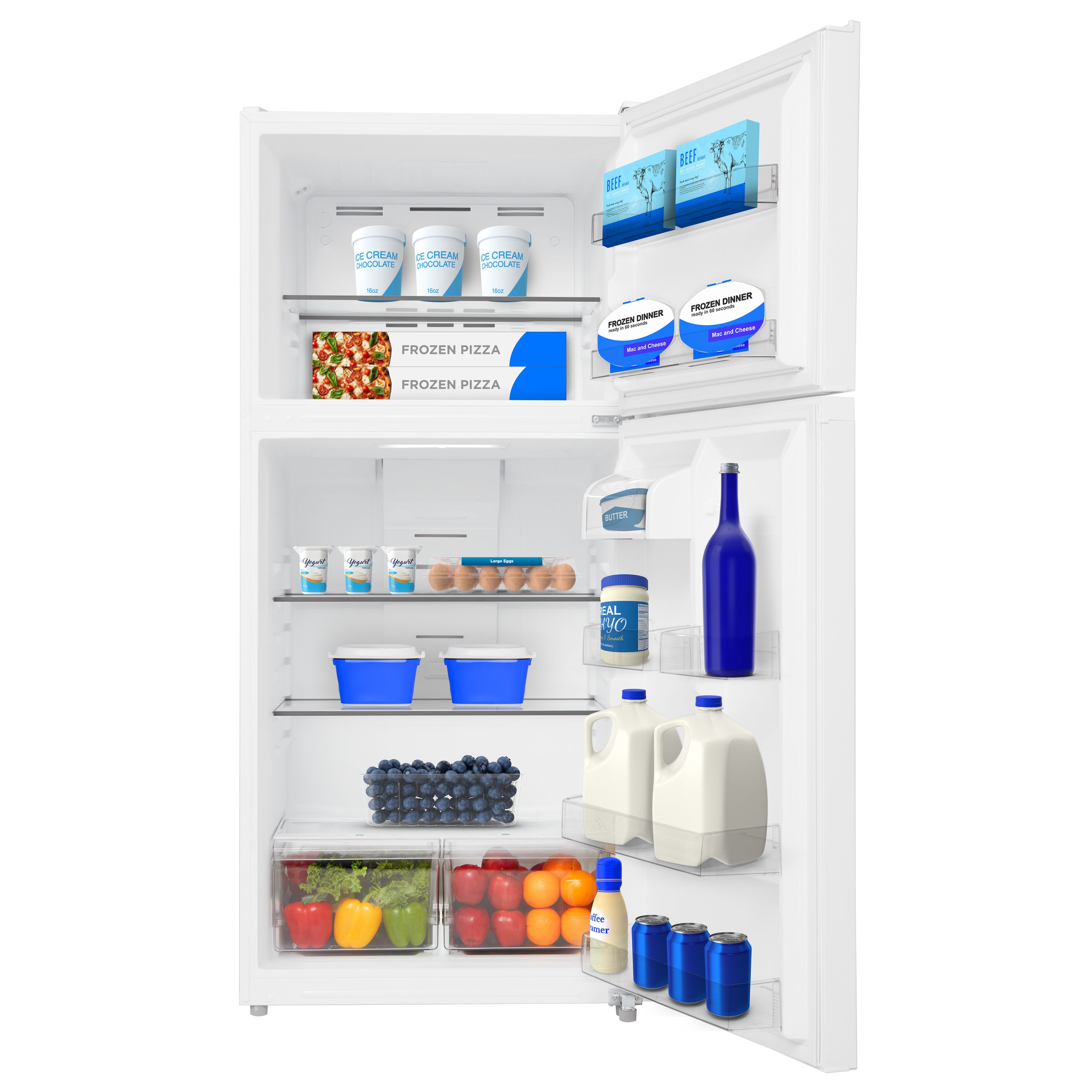 Midea MRT18D3BWW Top-Freezer-Refrigerators - View #6