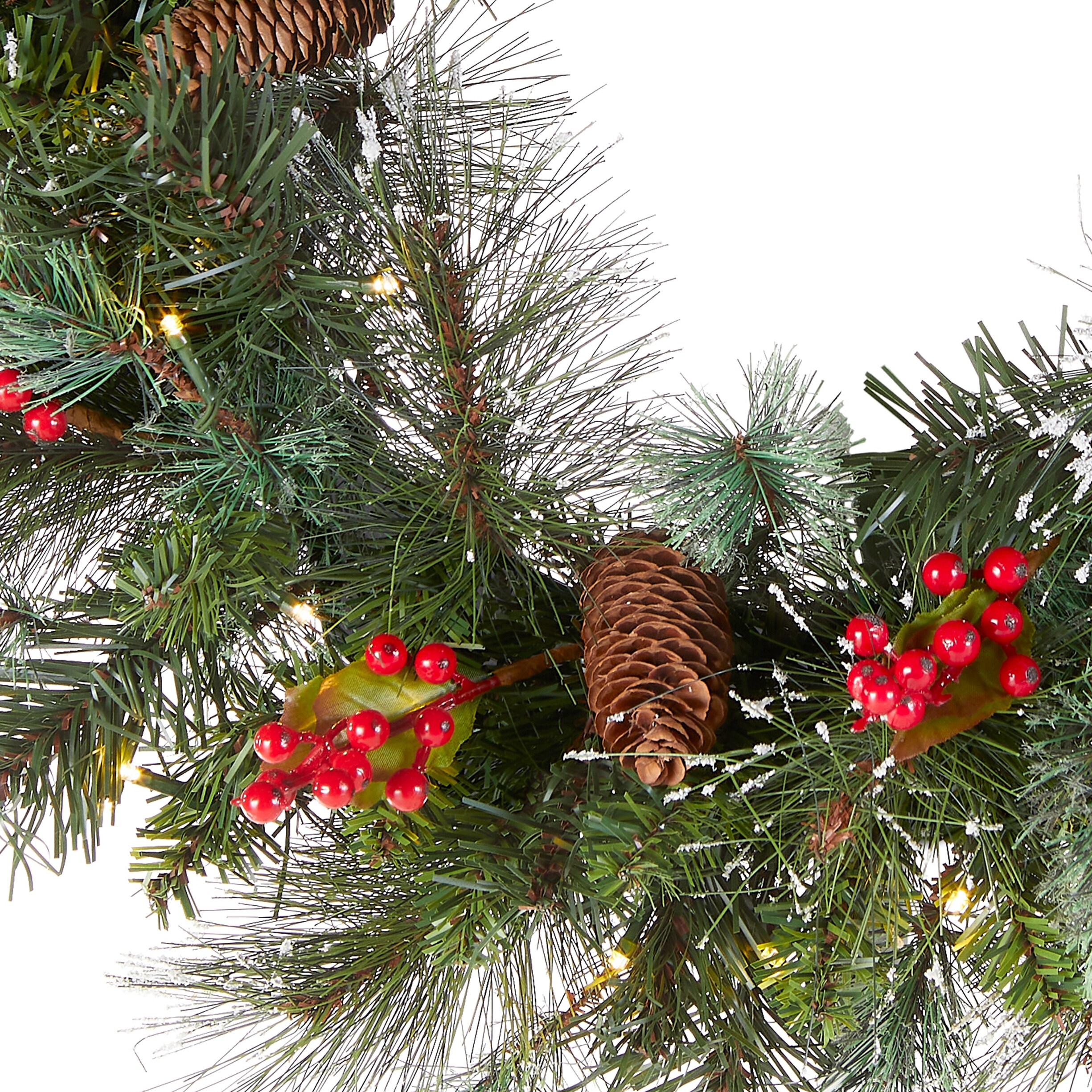 National Tree Company WP1-300L-24W-B1 Artificial-Christmas-Wreaths - View #9