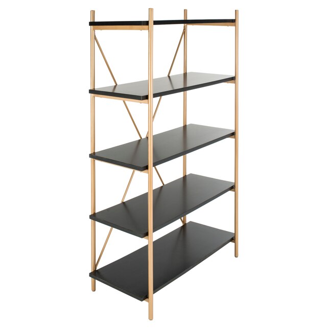 Safavieh Rigby Gold Liquid/Black Metal Etagere Safavieh Rigby Gold Liquid/Black Metal Etagere