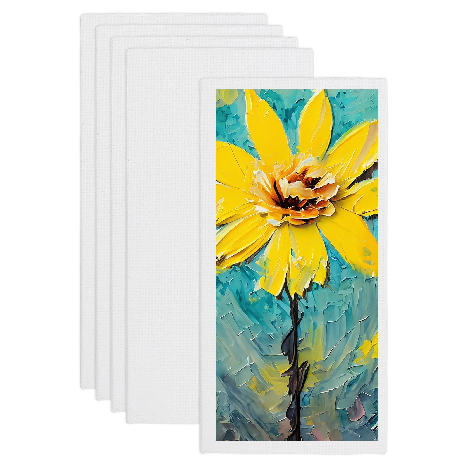 Unique Bargains - Canvas Boards for Painting 8x16 Inch Cotton Blank Primed Art Canvas Panels Acid...
