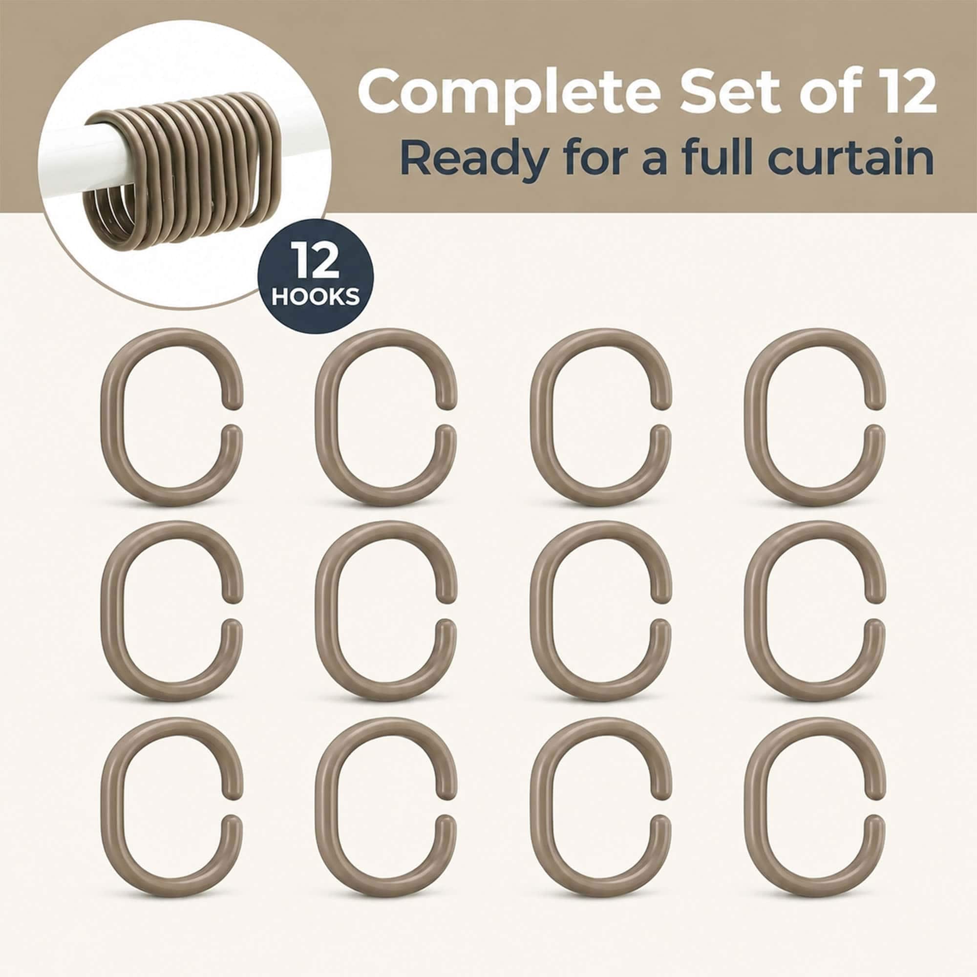 EVIDECO FRENCH HOME GOODS 2200165 Shower-Rings-Hooks - View #7
