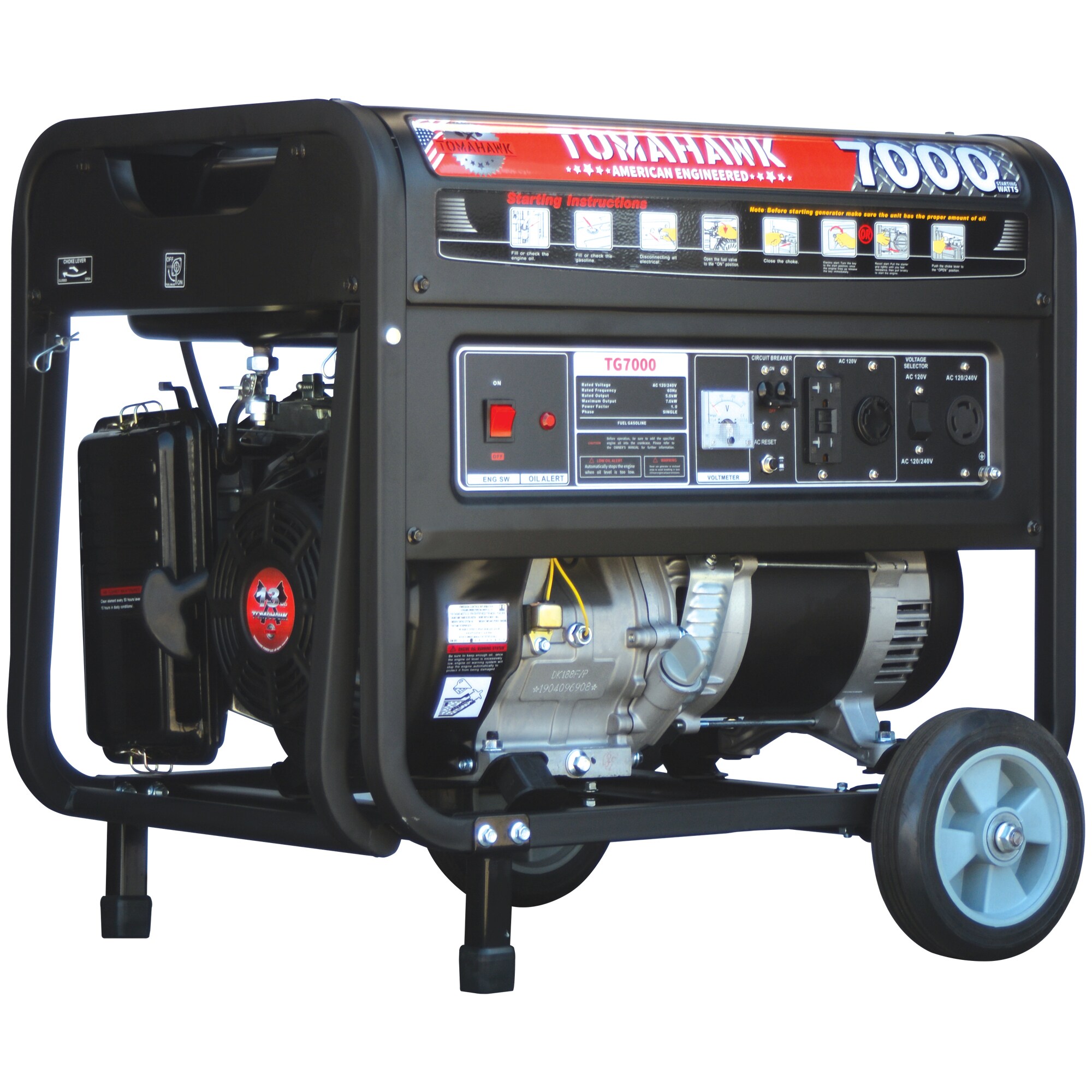 Tomahawk Power TG7000 Tomahawk 5500-Watt Portable Generator