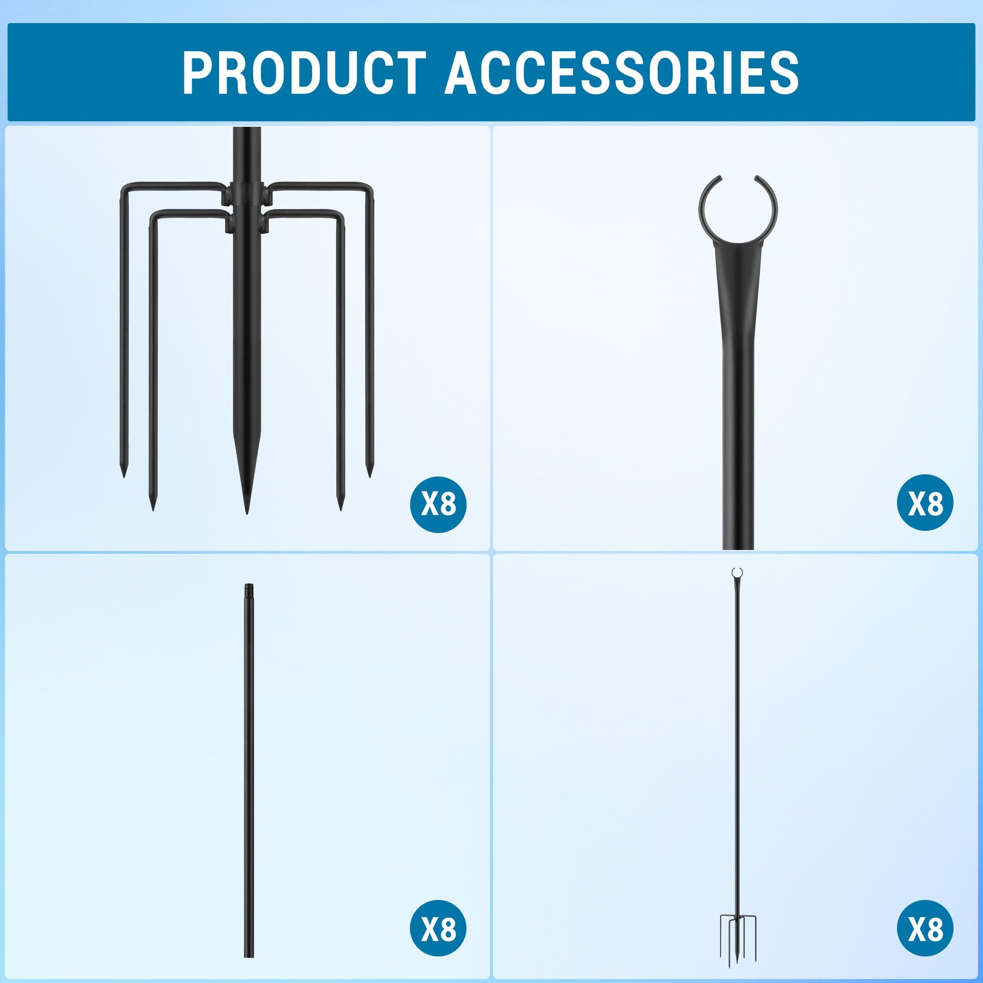 Garvee YXY-LO-PHO-134W8PVB Landscape-Lighting-Stakes - View #4