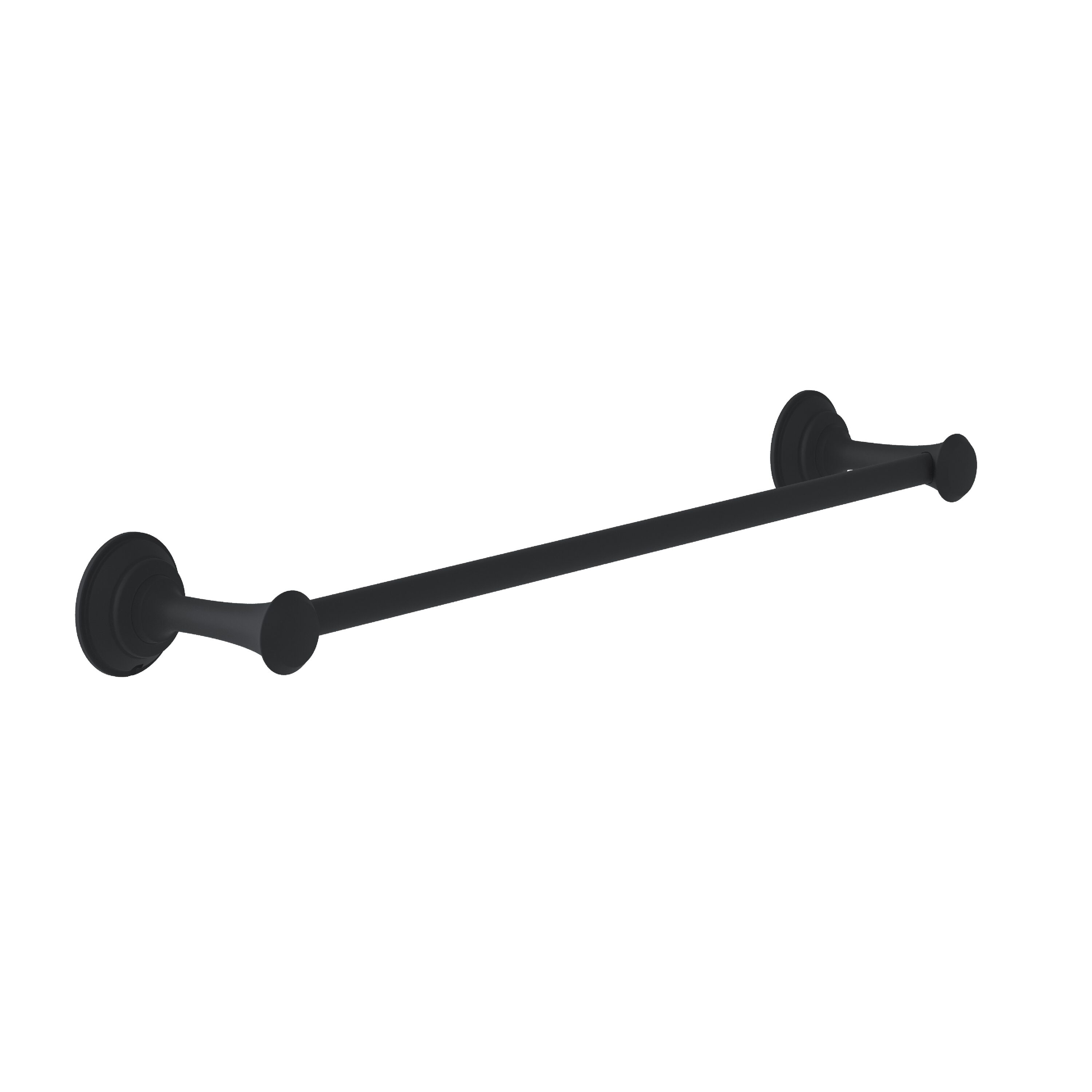Symmons 583TB24MB Braston 24-in Matte Black Wall mount Single Towel Bar