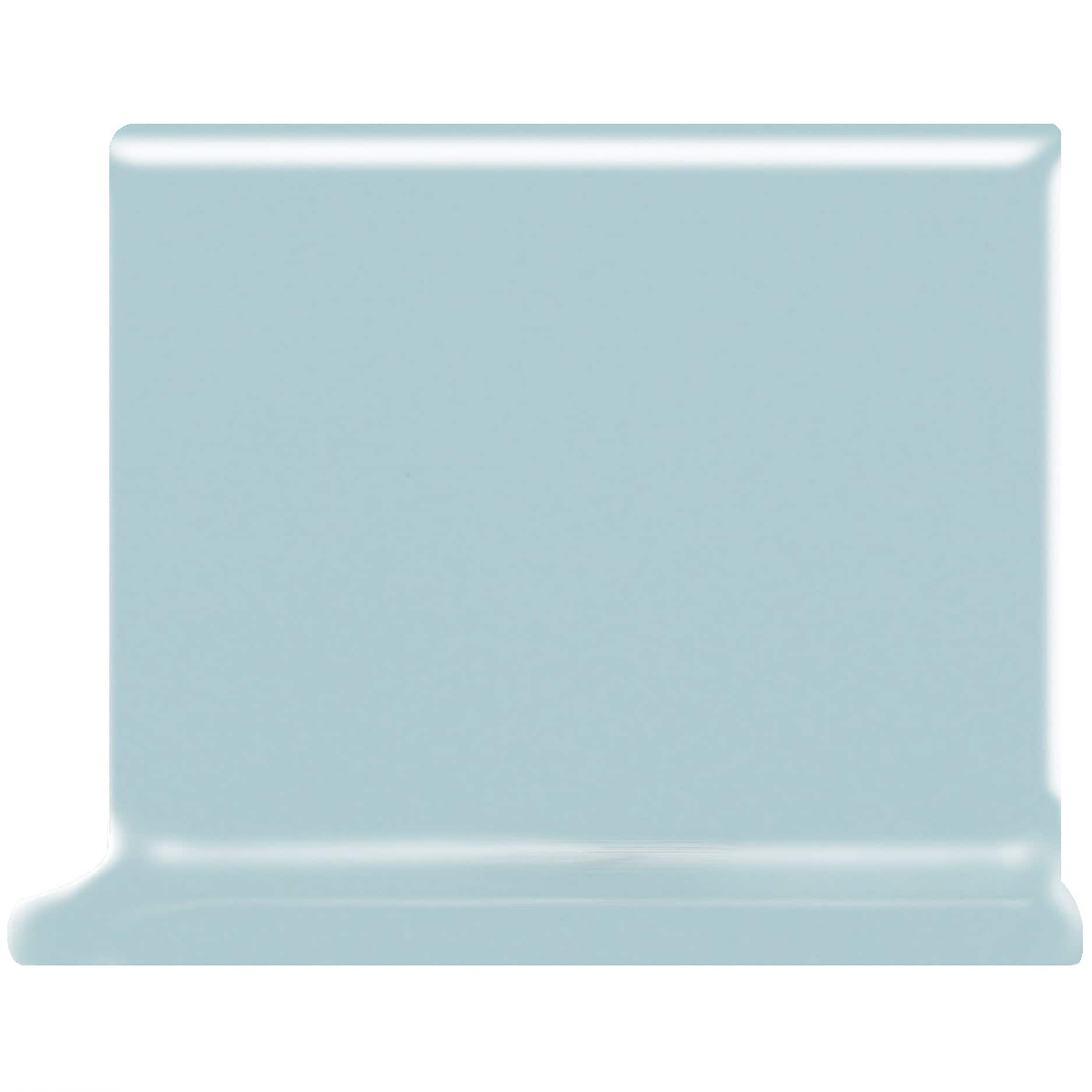American Olean Matte Glacier Matte Ceramic Cove Base Tile (4-in x 4-in)