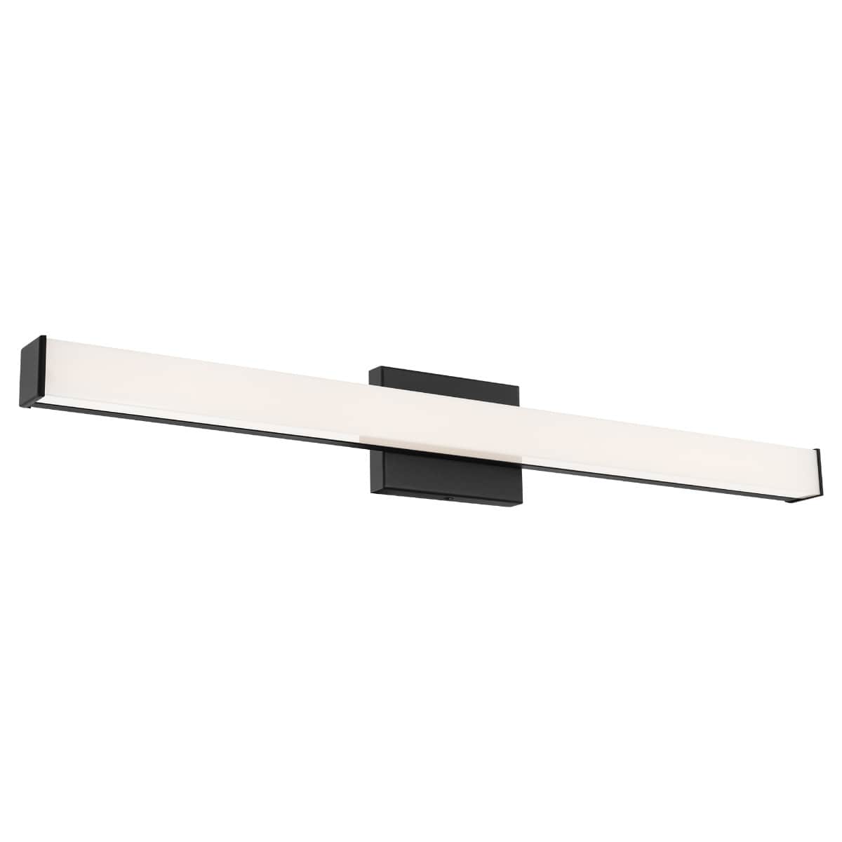 East Grove Home Heritage 32in LED Slim Bathroom Vanity and Wall Light 3-CCT Selectable Color Temperature 23W 2350 Lumens in Matte Black