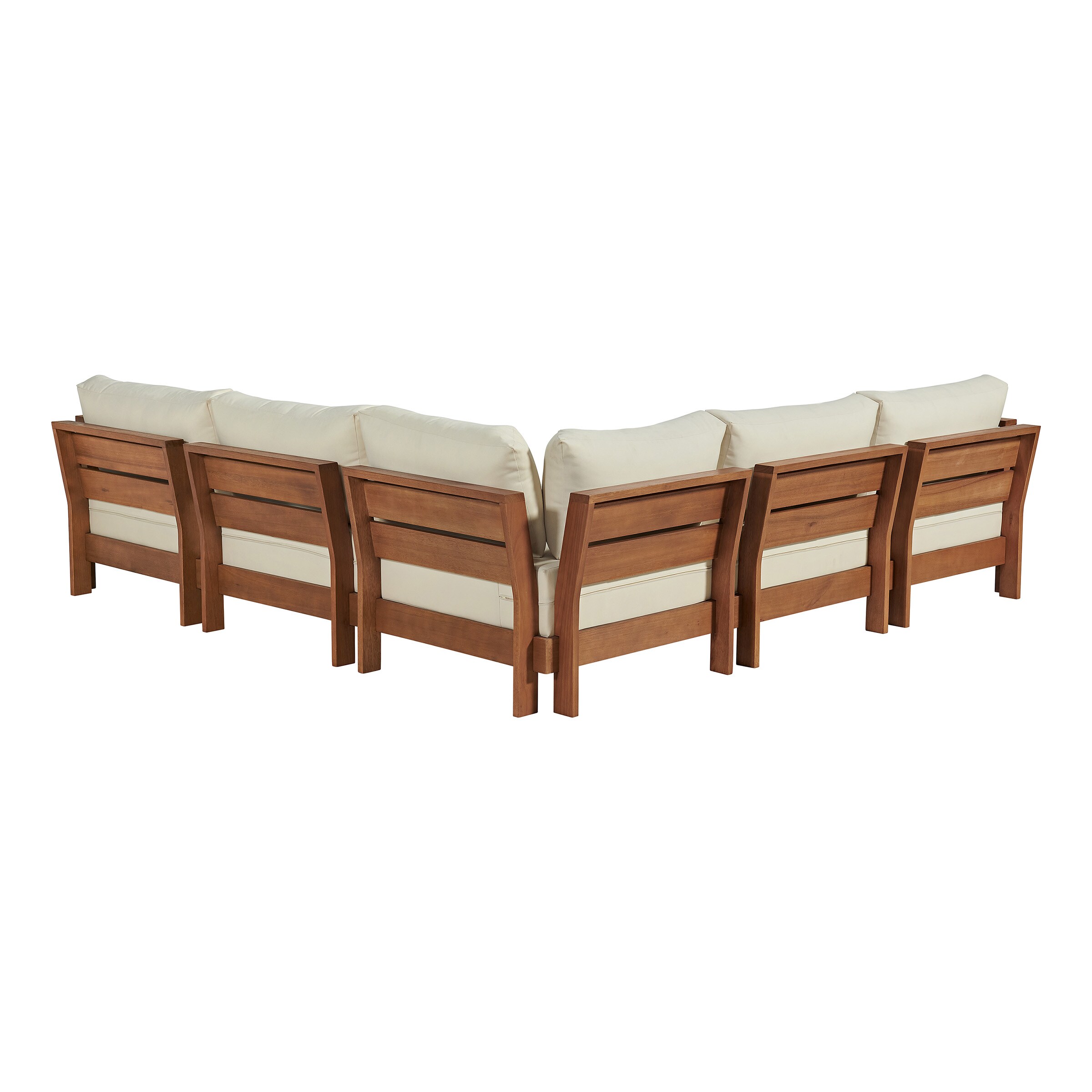 Alaterre Furniture 80-OUTD-WD-SECT Patio-Sofas-Daybeds - View #6