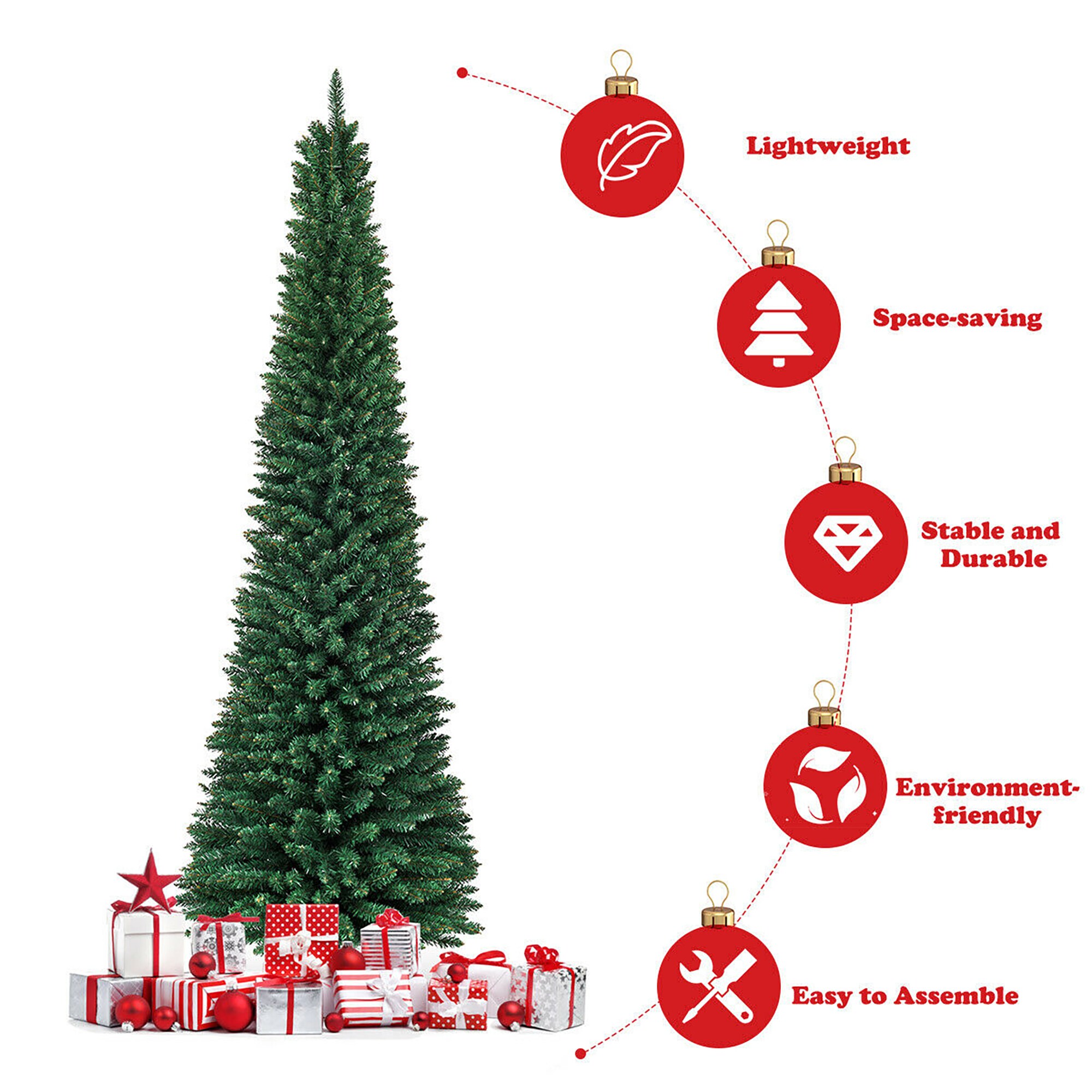 Forclover ALHY-656CM Artificial-Christmas-Trees - View #5