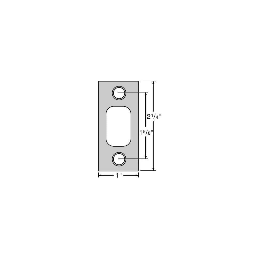Kwikset  85072 1 Inch by 21/4 Inch Square Corner Deadbolt Strike