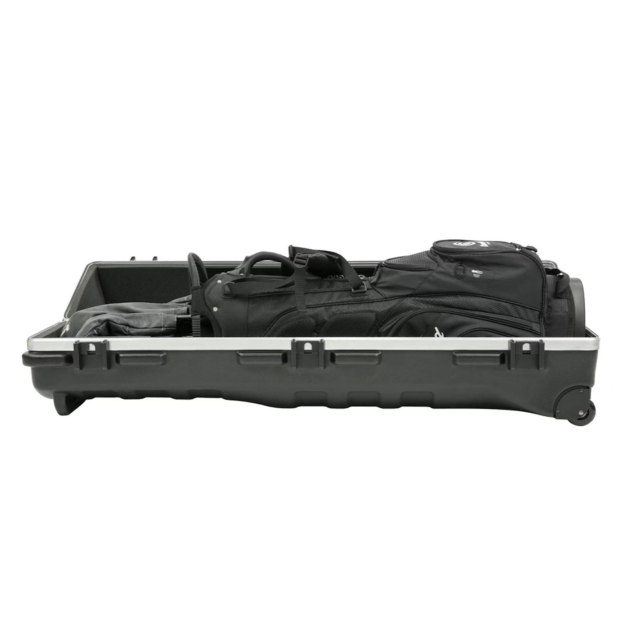 SKB Cases ATA Deluxe Hard Plastic Storage Wheeled Golf Bag Travel
