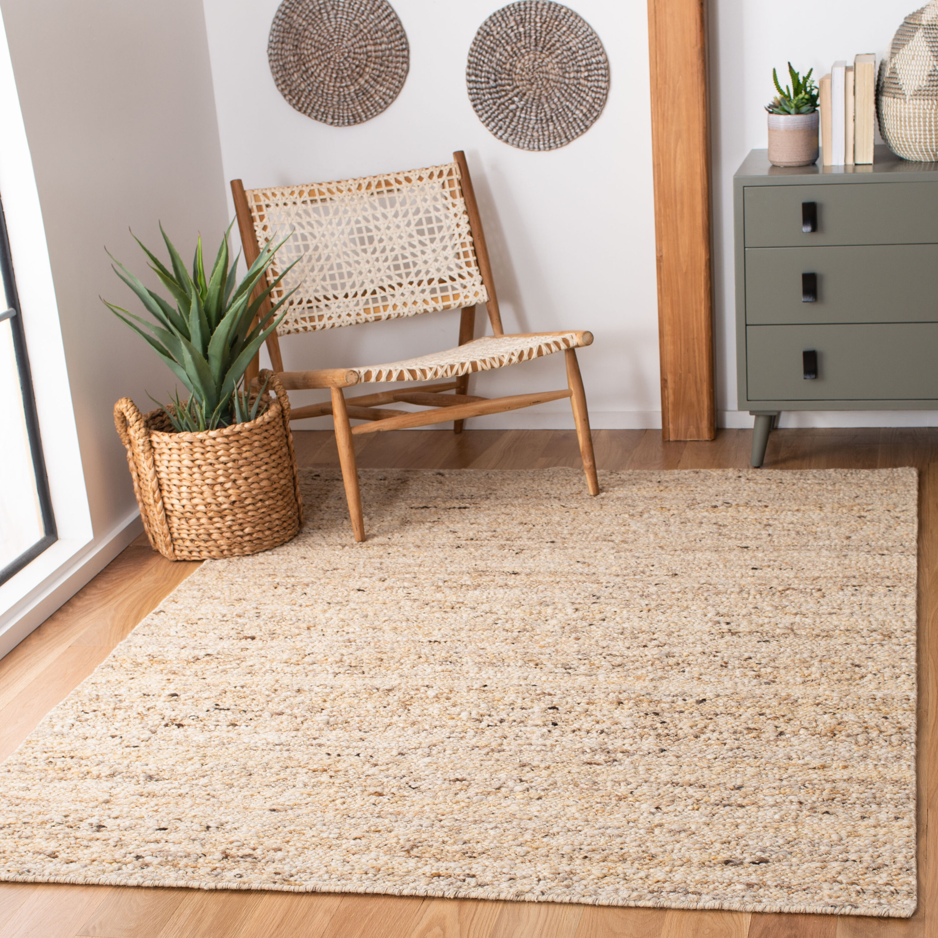  Natura 263 Beige Solid / Tonal 5ft x 8ft Medium Rectangle Rug