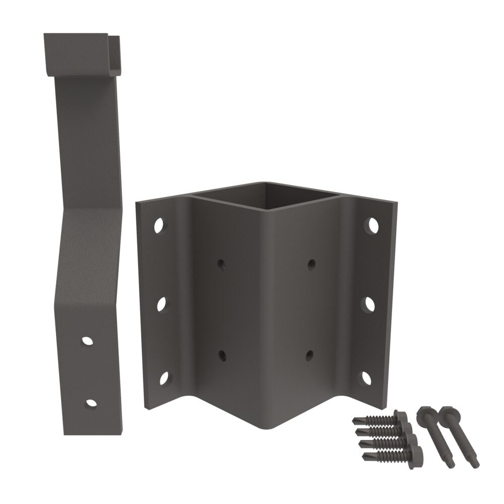 Freedom 73045496 9-in x 6.125-in Matte Bronze Aluminum Fascia mount bracket