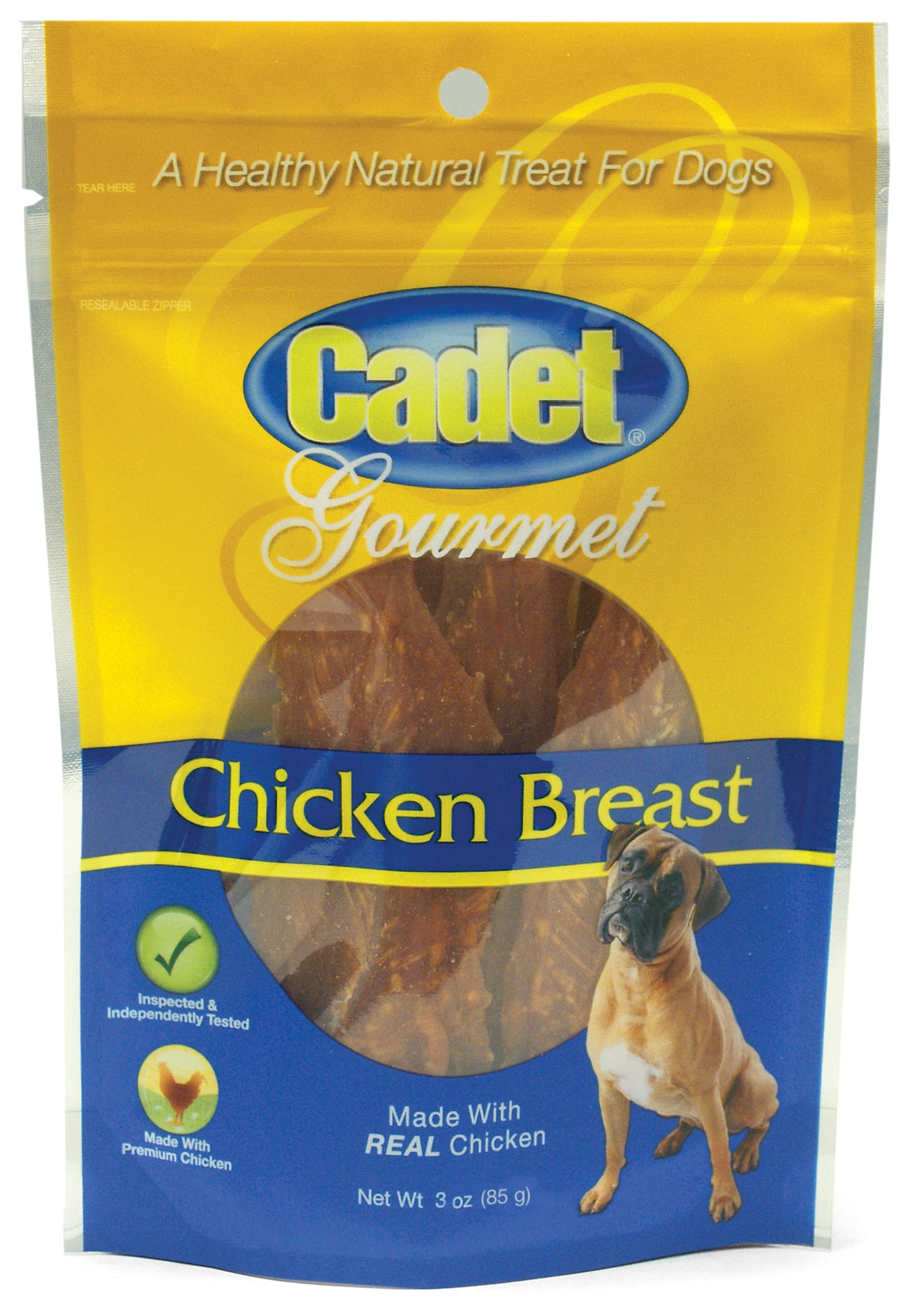 Cadet Gourmet Chicken Breast Rawhide Chews for Dog Chicken Flavor (6