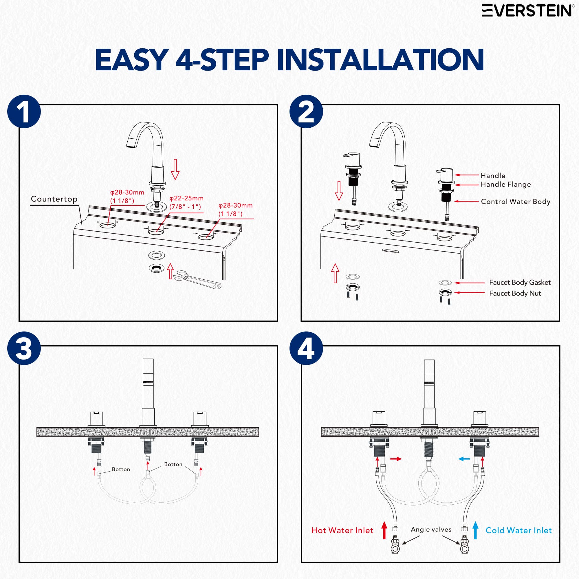EVERSTEIN SFS-1115-GD Lavatory-Faucets - View #14