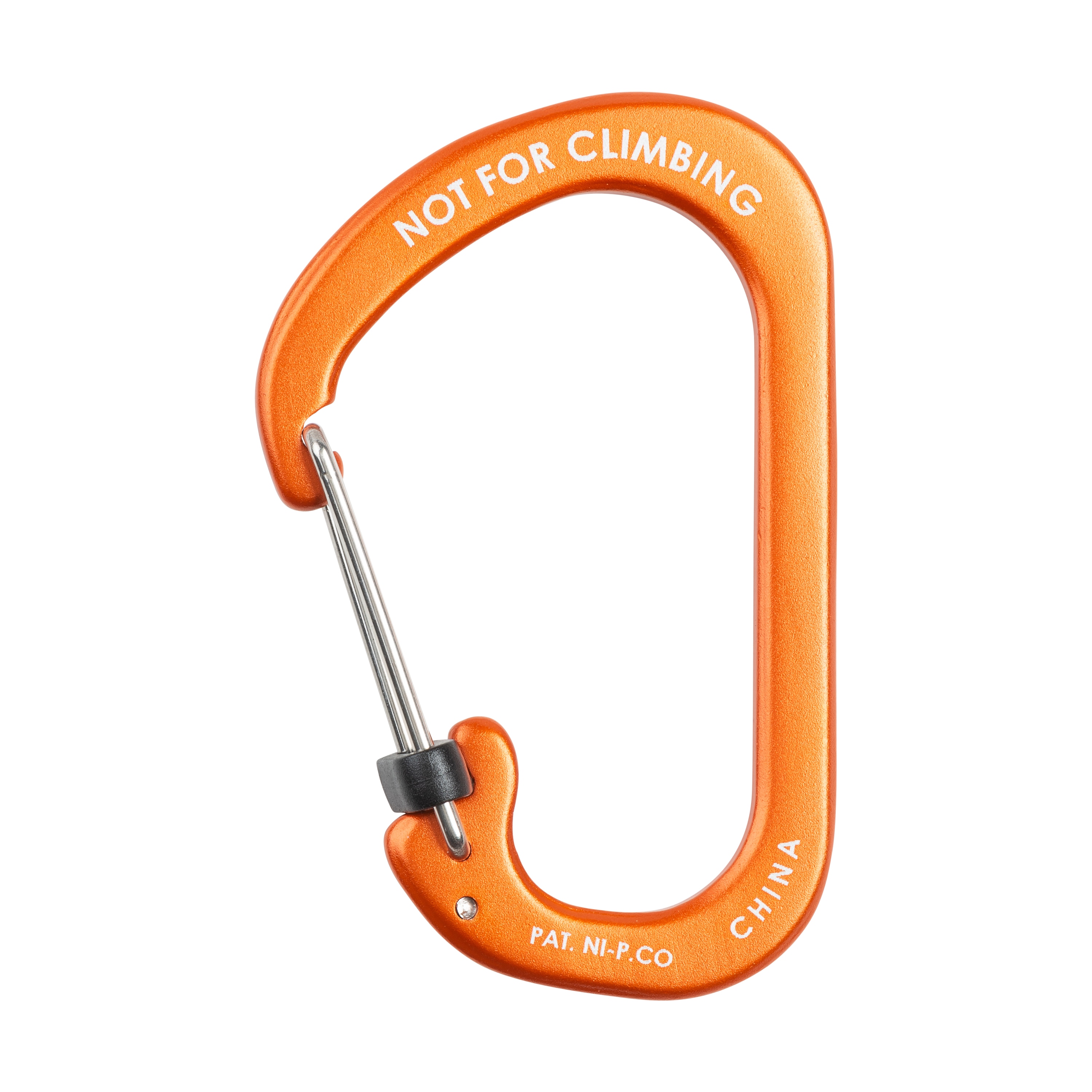 Nite Ize SlideLock Aluminum Key Ring Carabiner - Orange
