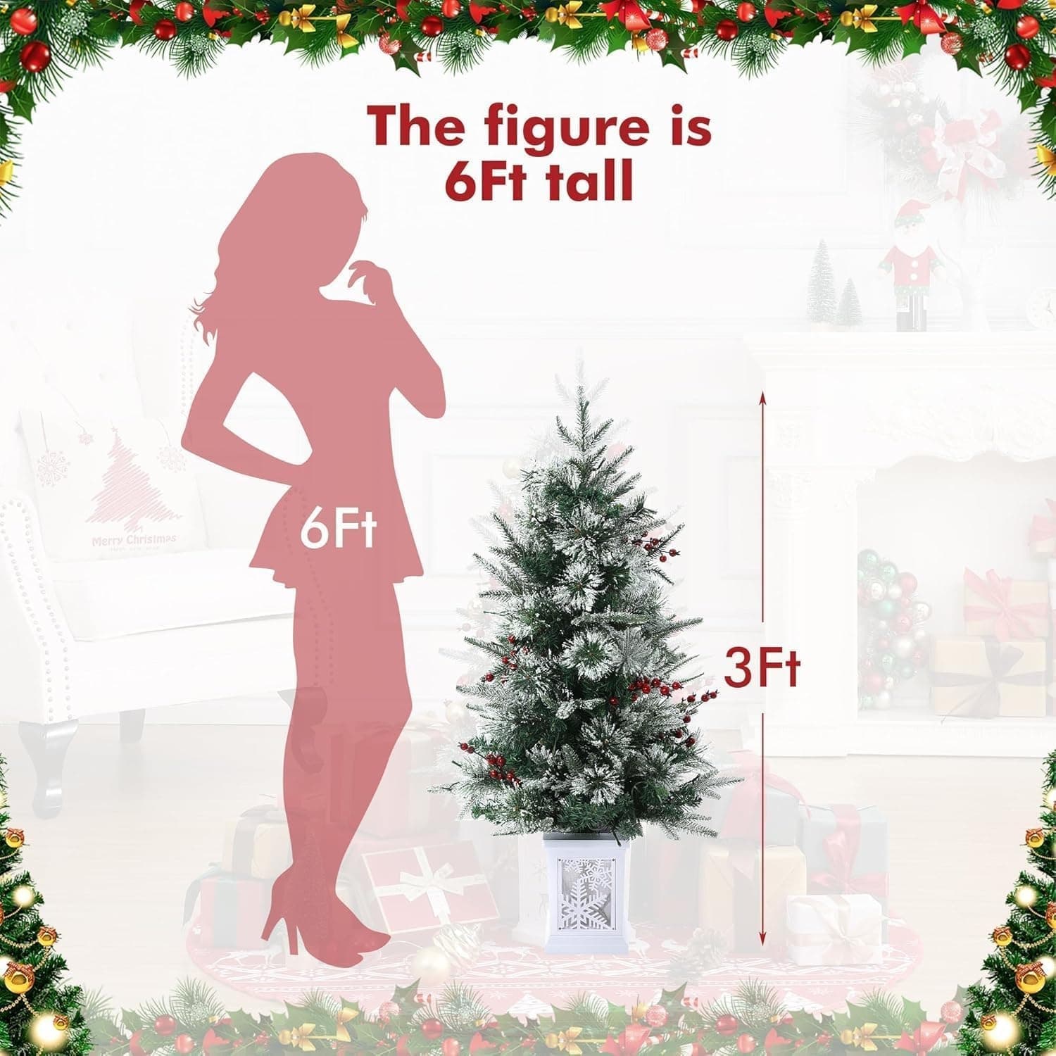 Qeetex LSACT-QH-0WIHT3NM Artificial-Christmas-Trees - View #7