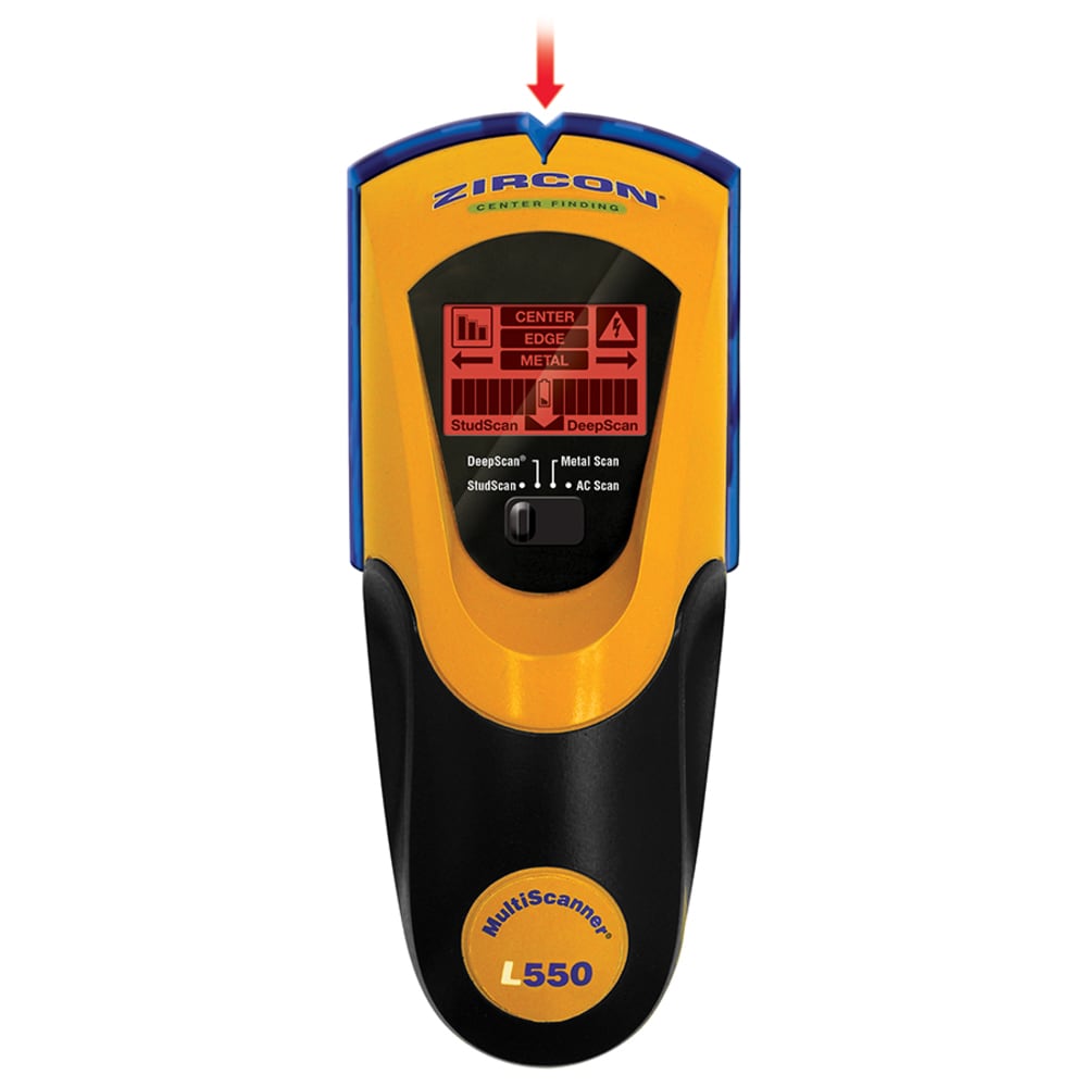 Zircon MultiScanner A250 Electronic Wall Scanner/Center Finding and Edge Finding Stud Finder/Metal Detector/Live AC Wire Detection and Scanning 