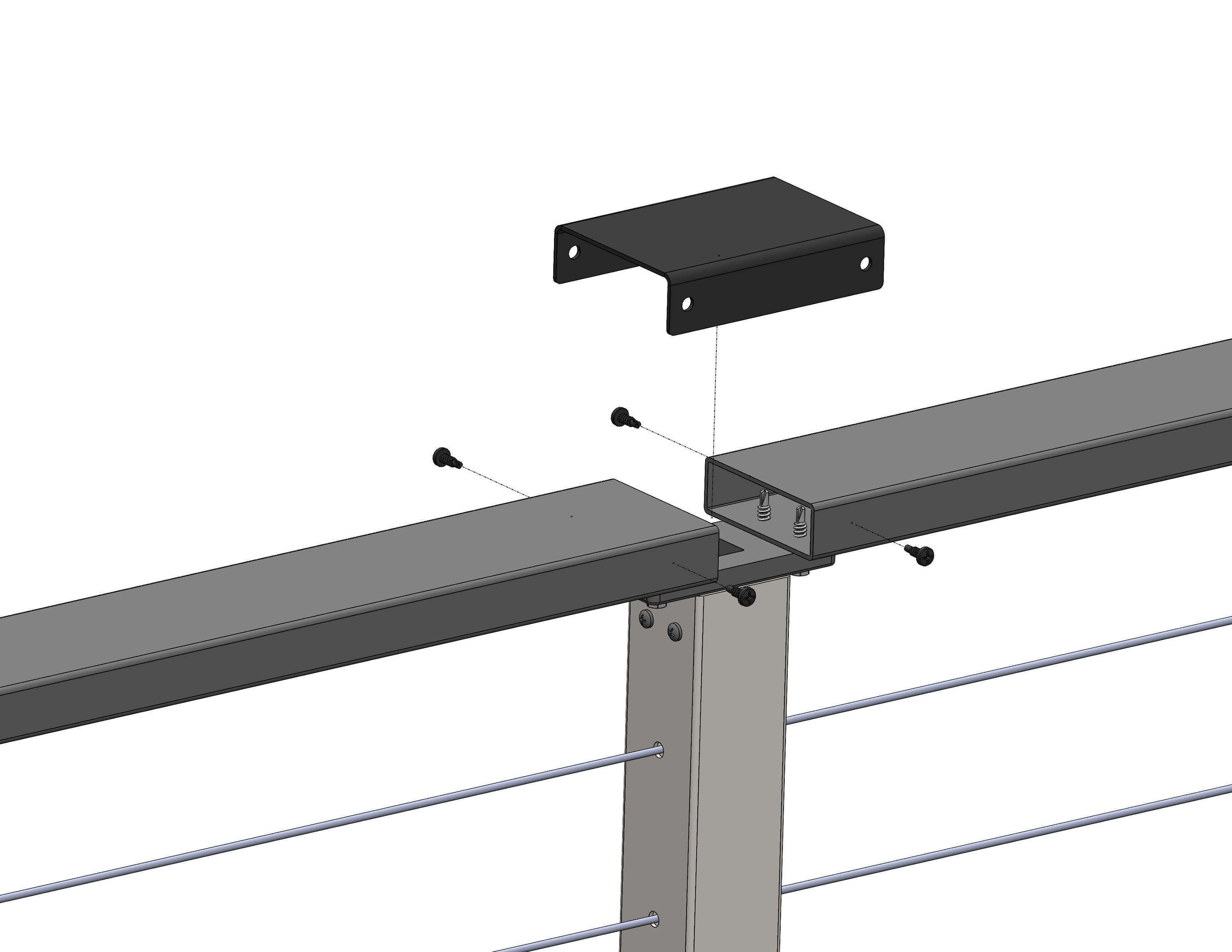 CityPost CP-SL-18-WH Deck-Adapters - View #2