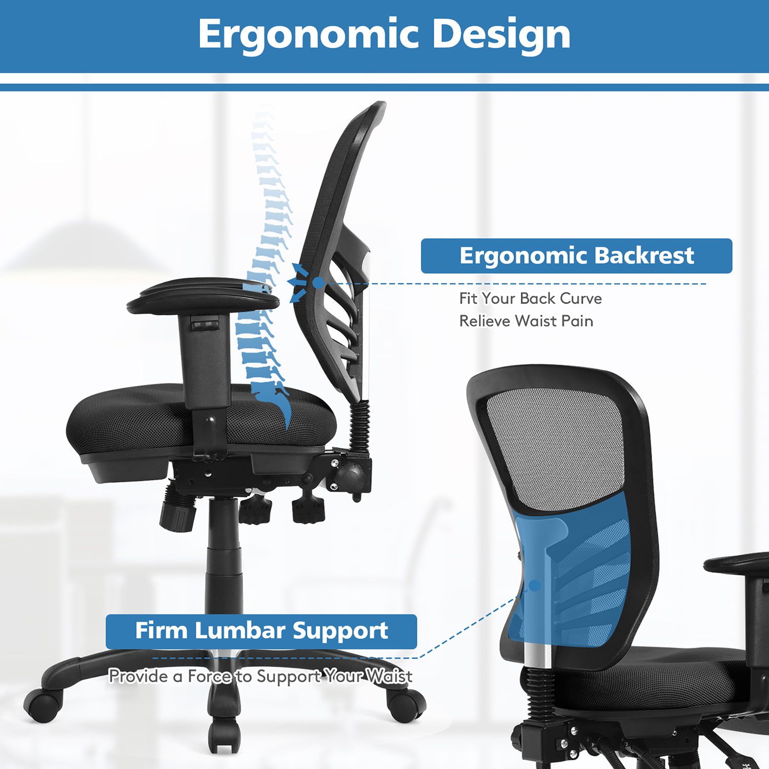 Costway CSHY003531 Office-Chairs - View #7