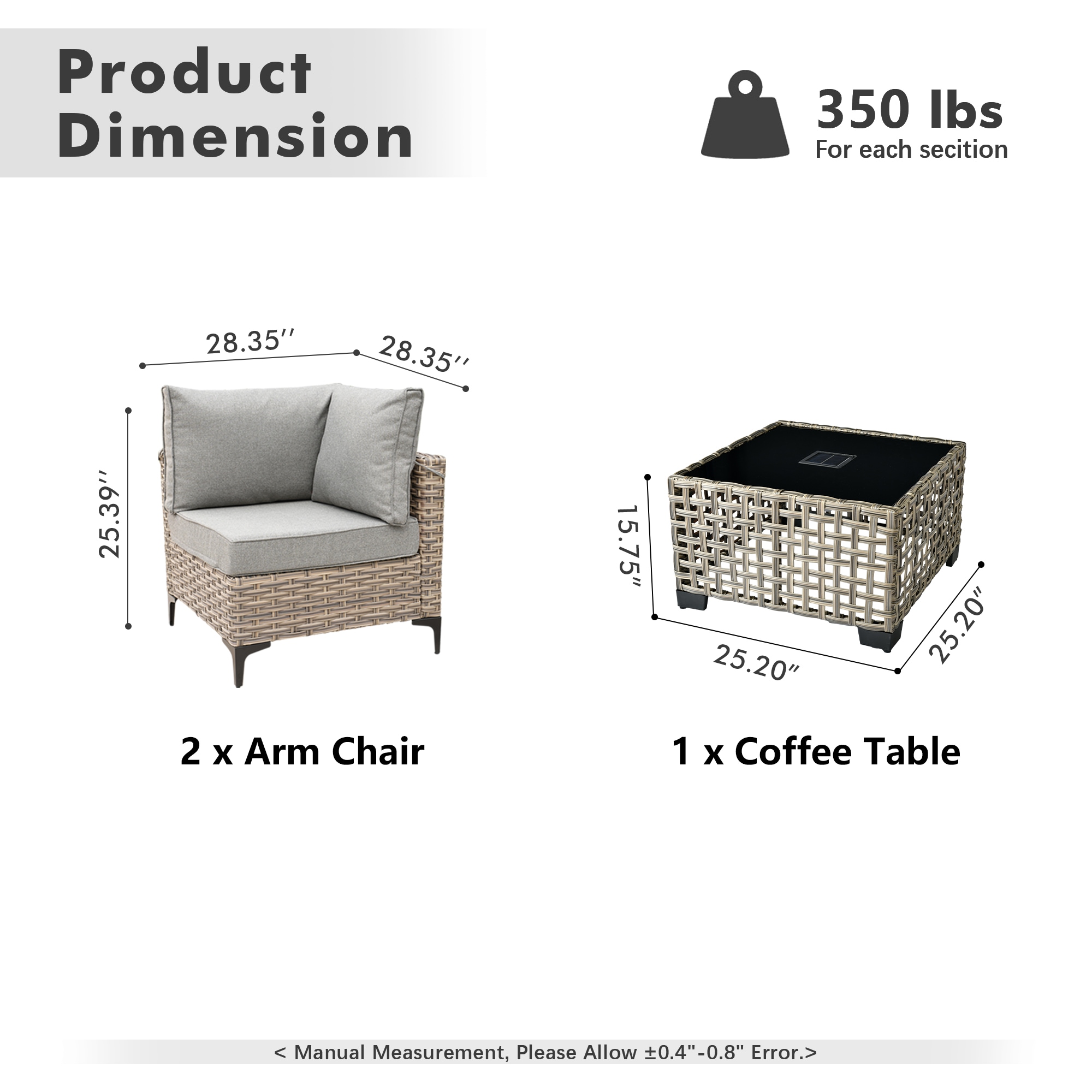 ALTRIGUS 6L-SKT200-1-AL Patio-Conversation-Sets - View #3