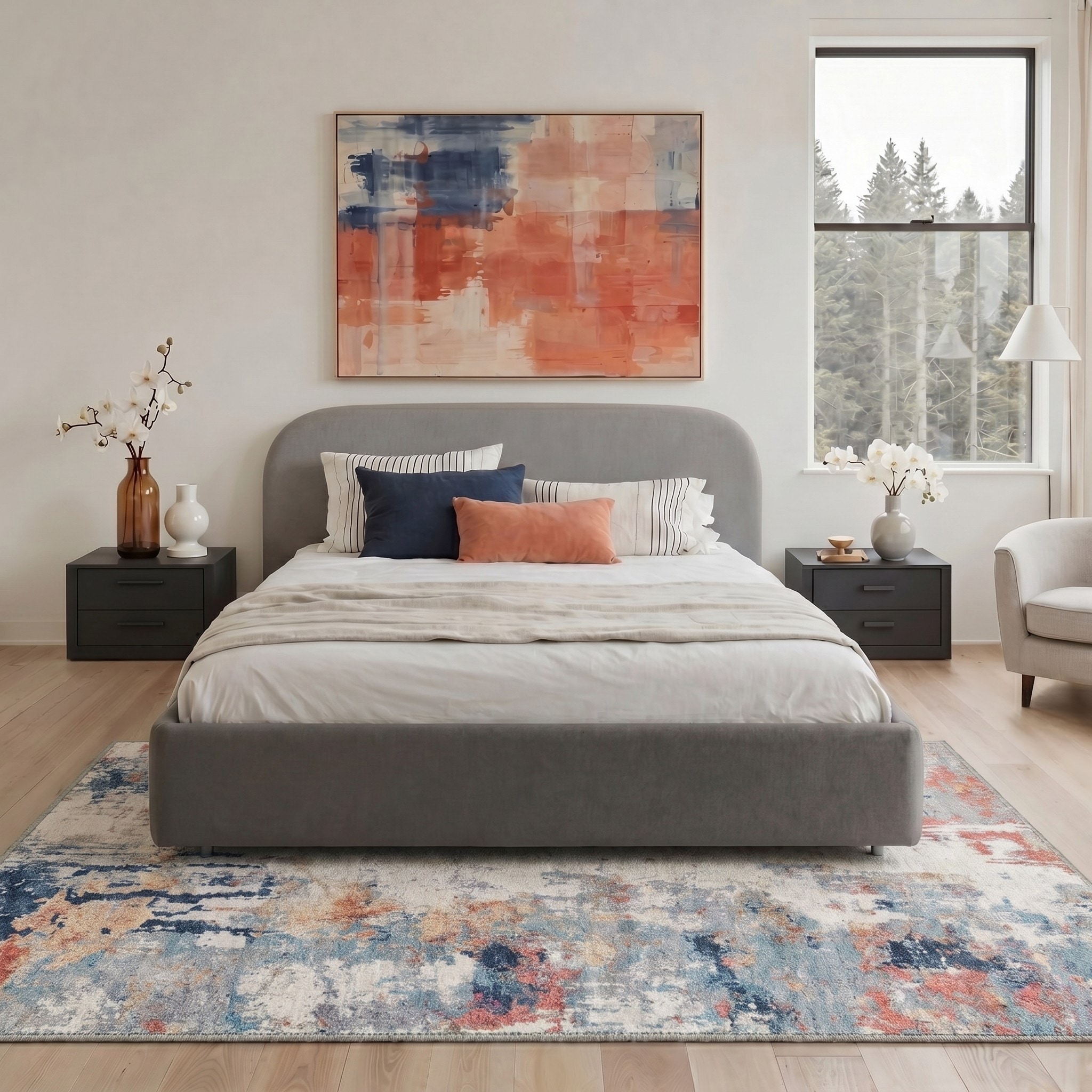 BAVNI 6X9 Area Rug for Living Room Machine Washable Non Slip Backing ...