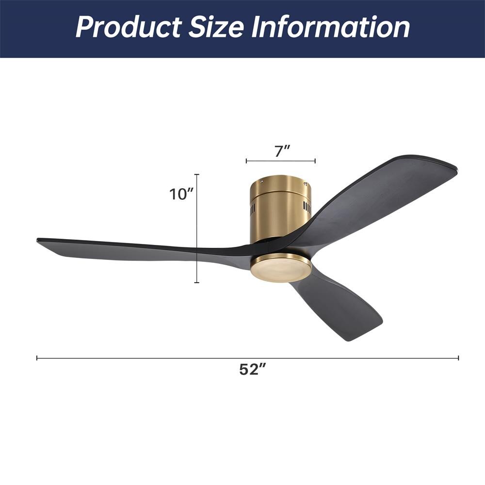 Sofucor LW-52143-BG-WD-YH Ceiling-Fans - View #5