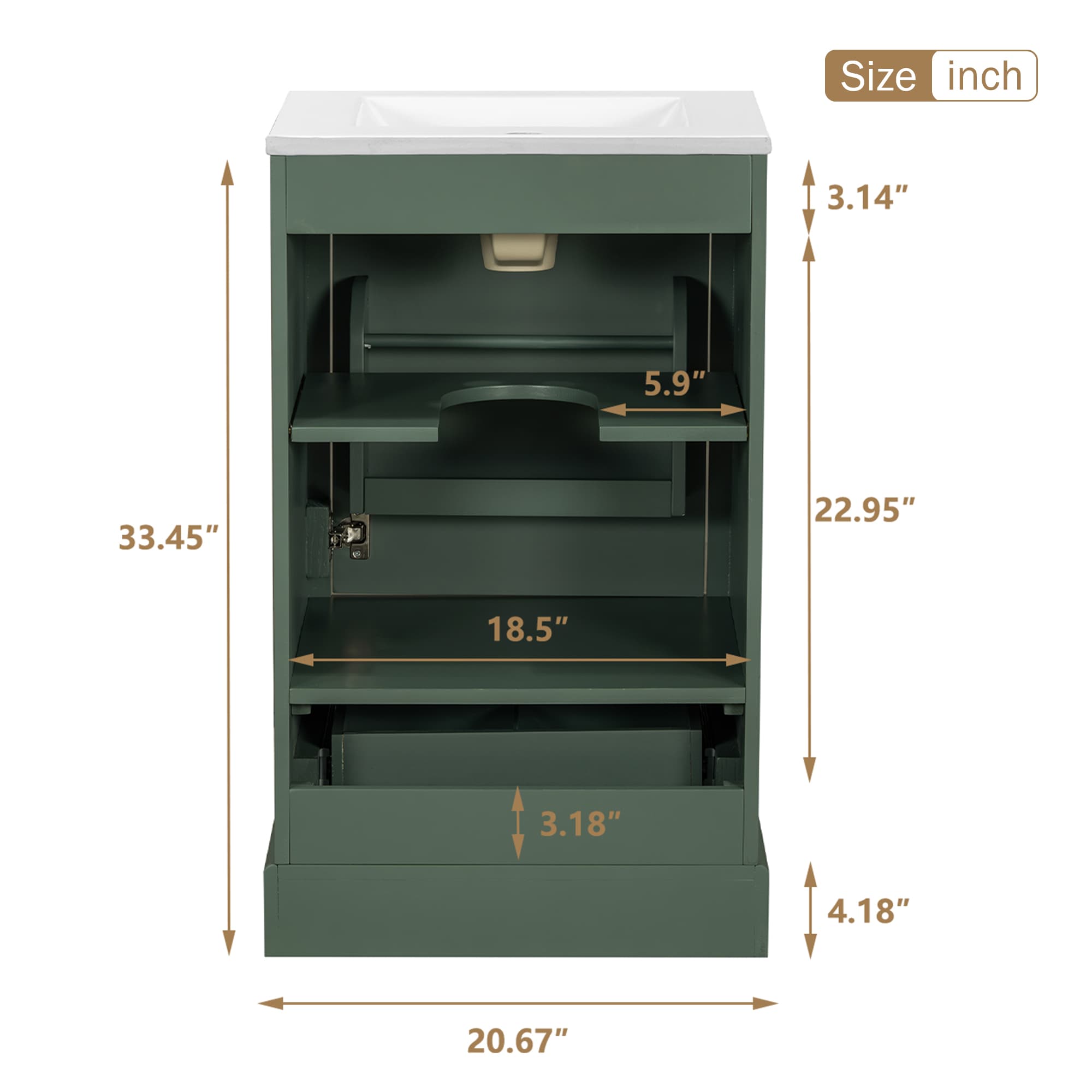 Qualler QDV729505F Bath-Vanity-Combo - View #14