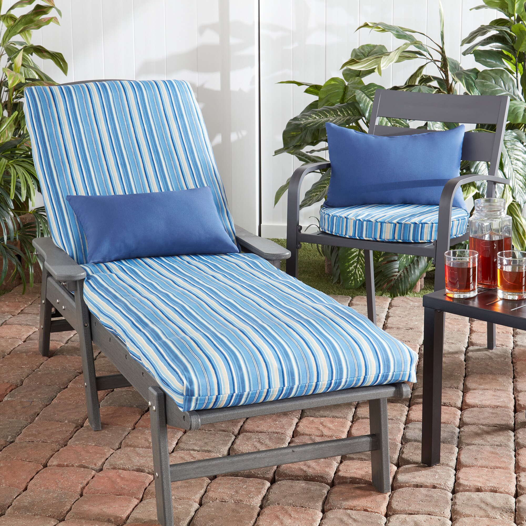 Greendale Home Fashions OP1150S2-SAPPHIRE Patio-Furniture-Cushions - View #6